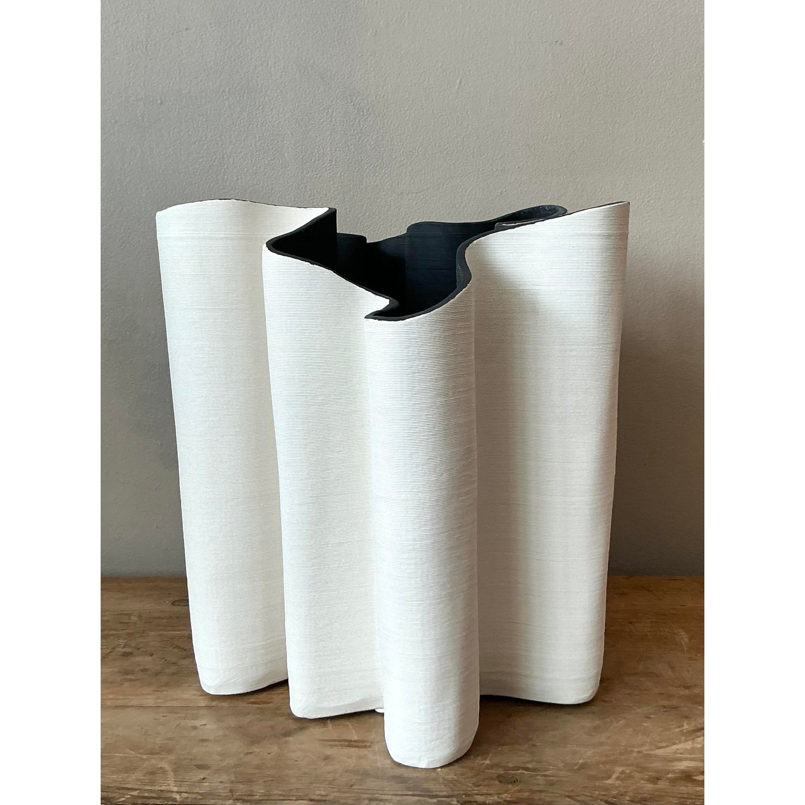 Vintage Boho Biomorphic Vase - Top view
