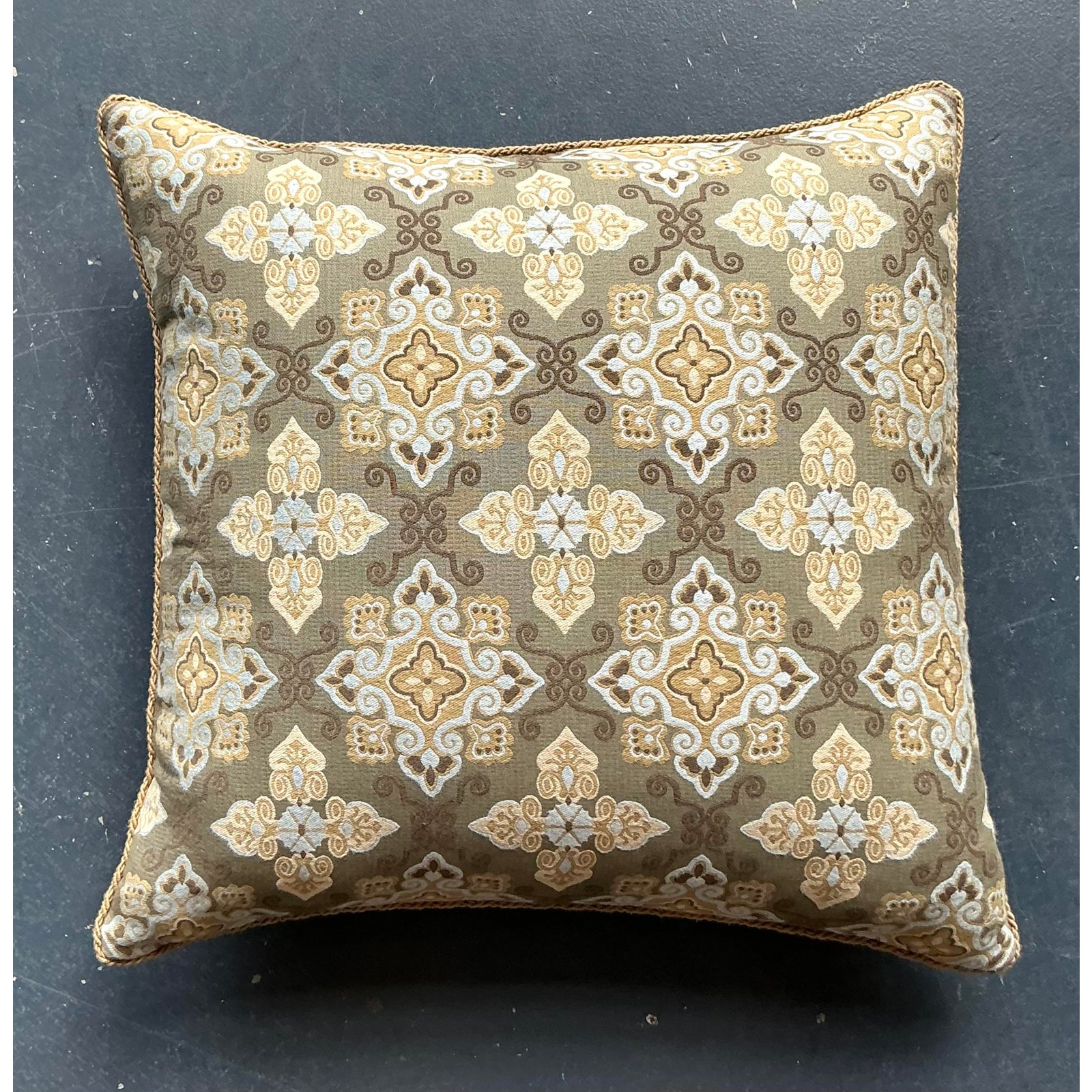 Vintage Boho Jacquard Throw Pillow - Detail view