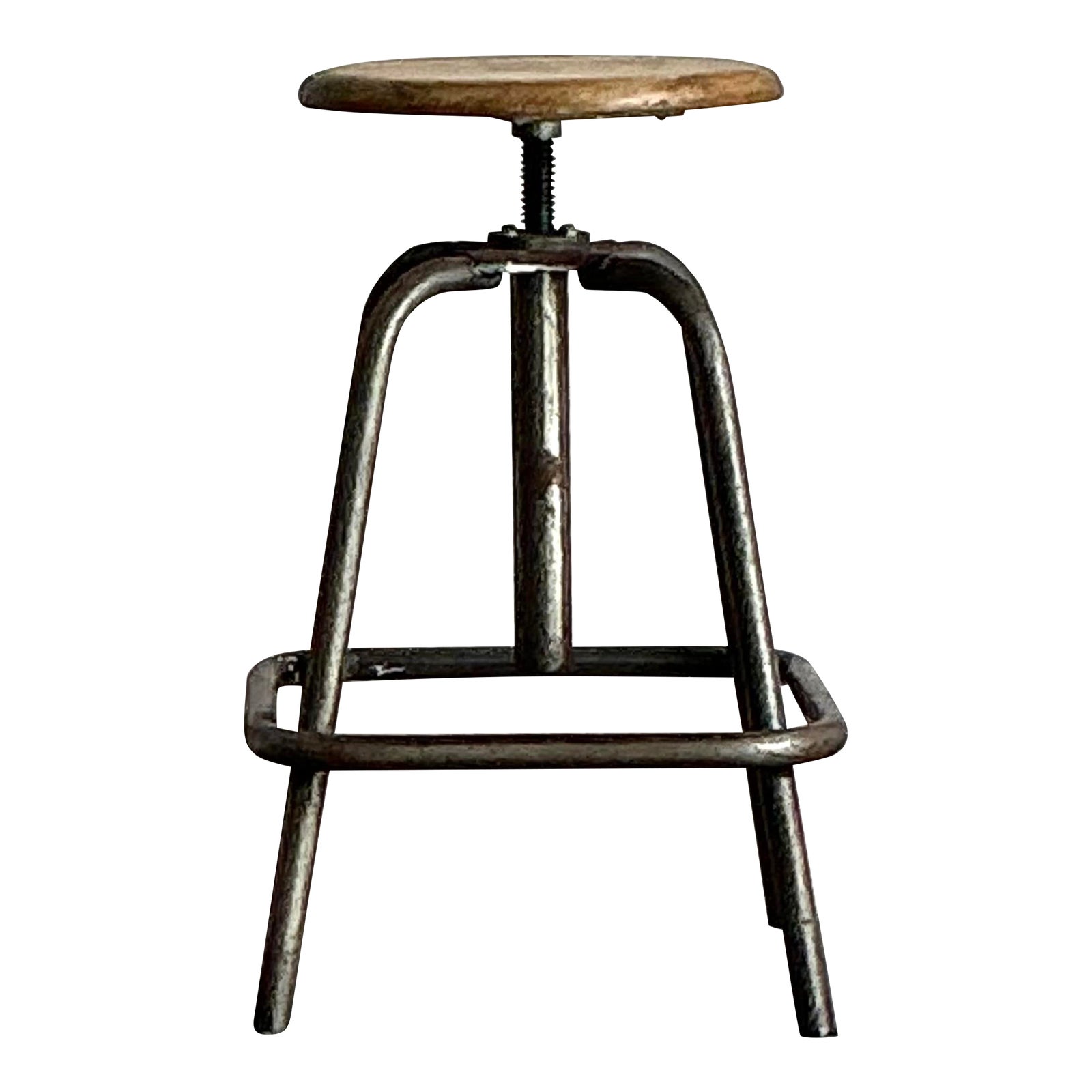 Vintage Boho Industrial Stool
