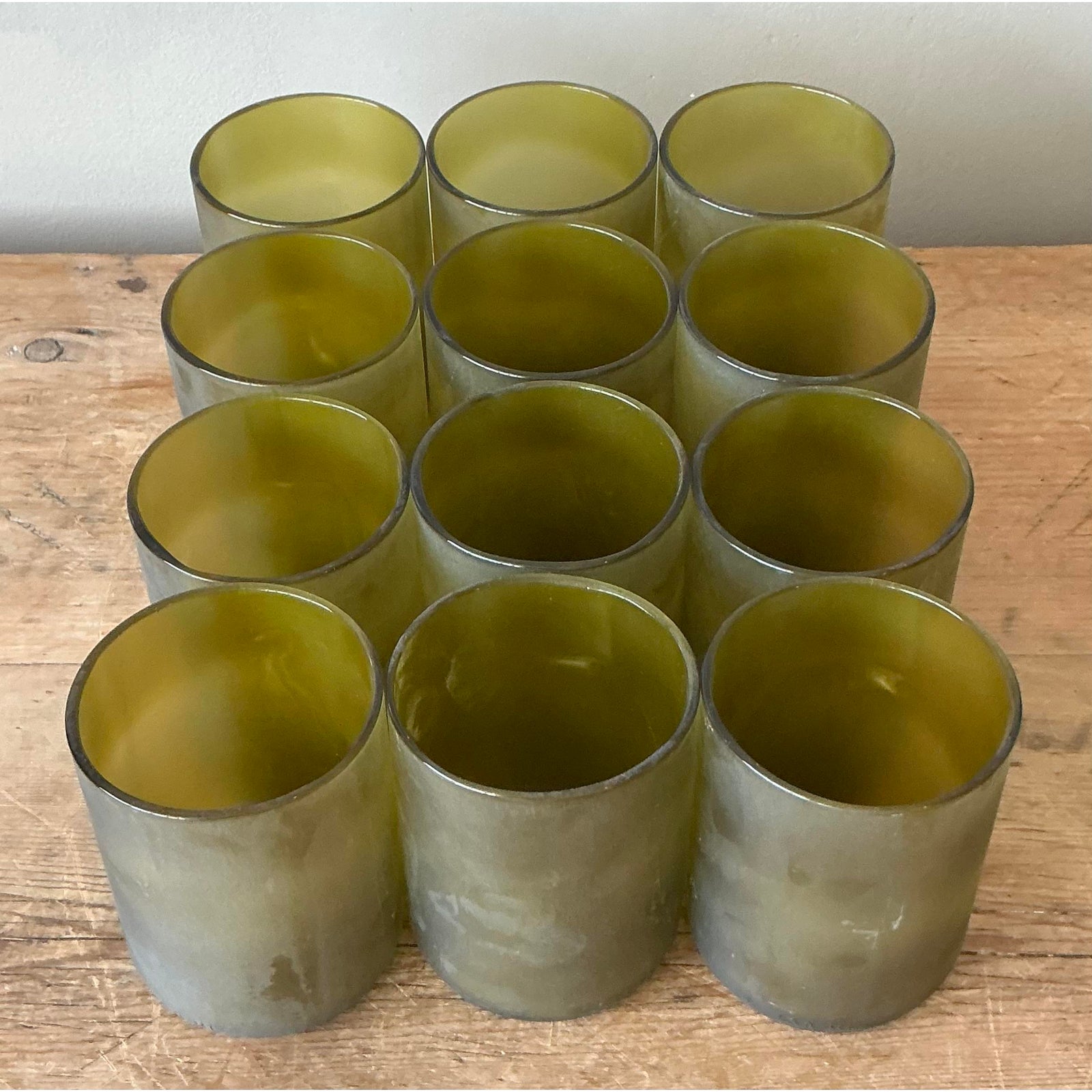 Vintage Boho Wine Bottle Rocks Glasses - Set of 12Vintage Boho Wine Bottle Rocks Glasses - Set of 12 - Back view