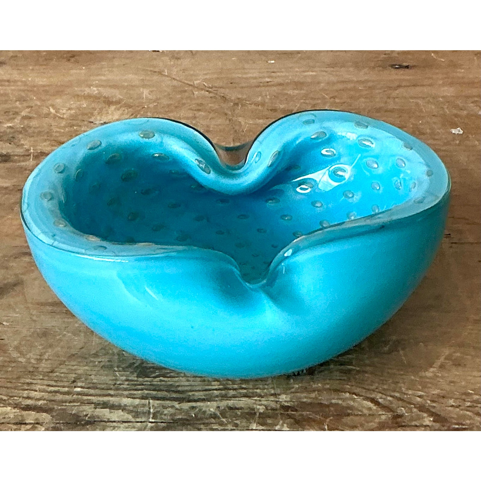 Vintage Italian Art Glass Bowl After Murano - Detail view