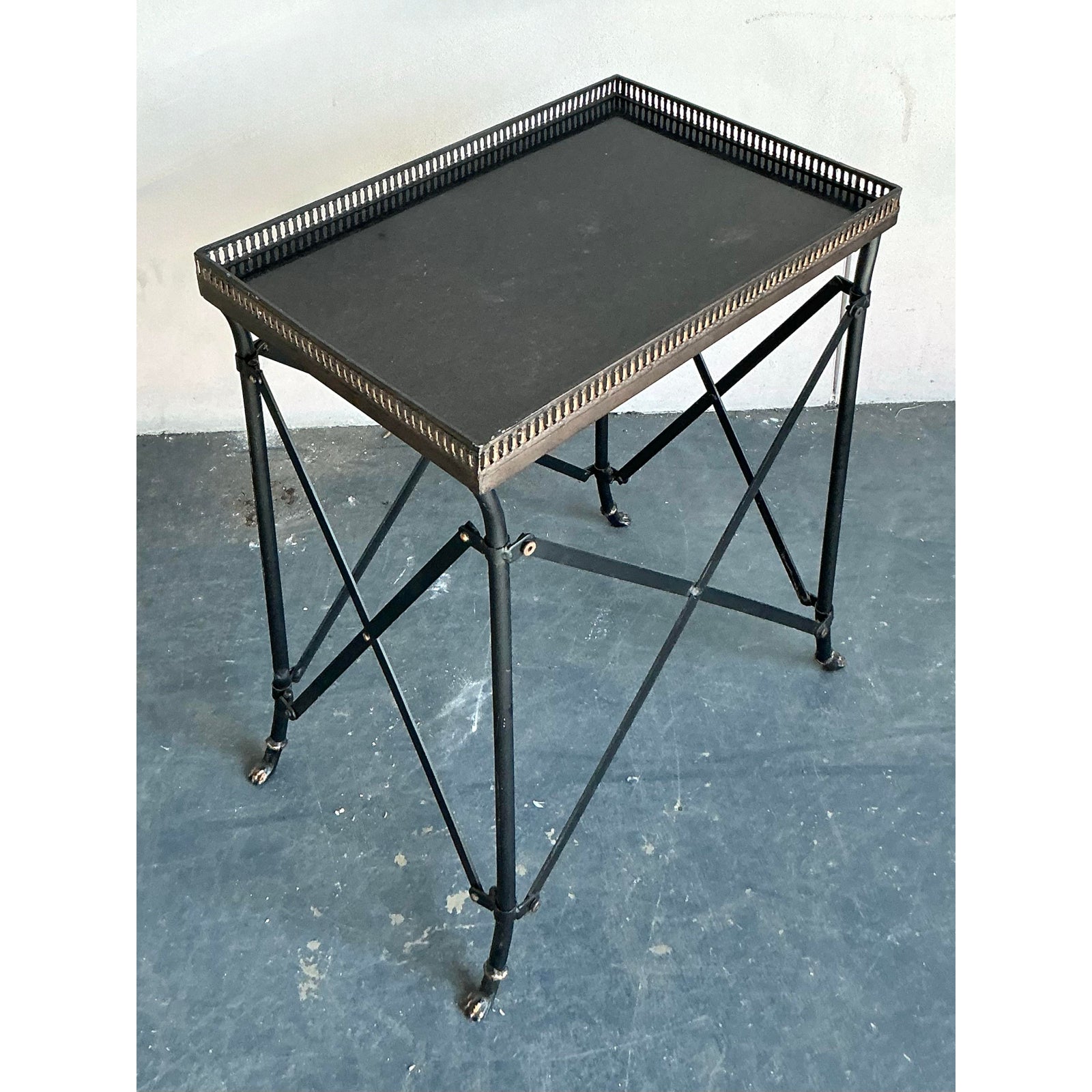 Vintage Regency Gallery Table - Top view