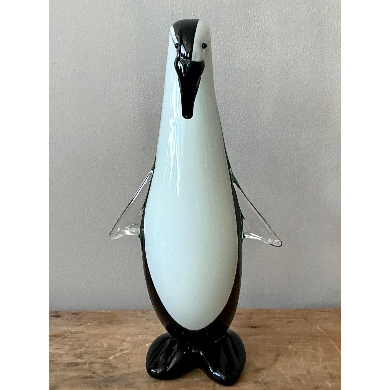 Vintage Italian Art Glass Penguin - Side view