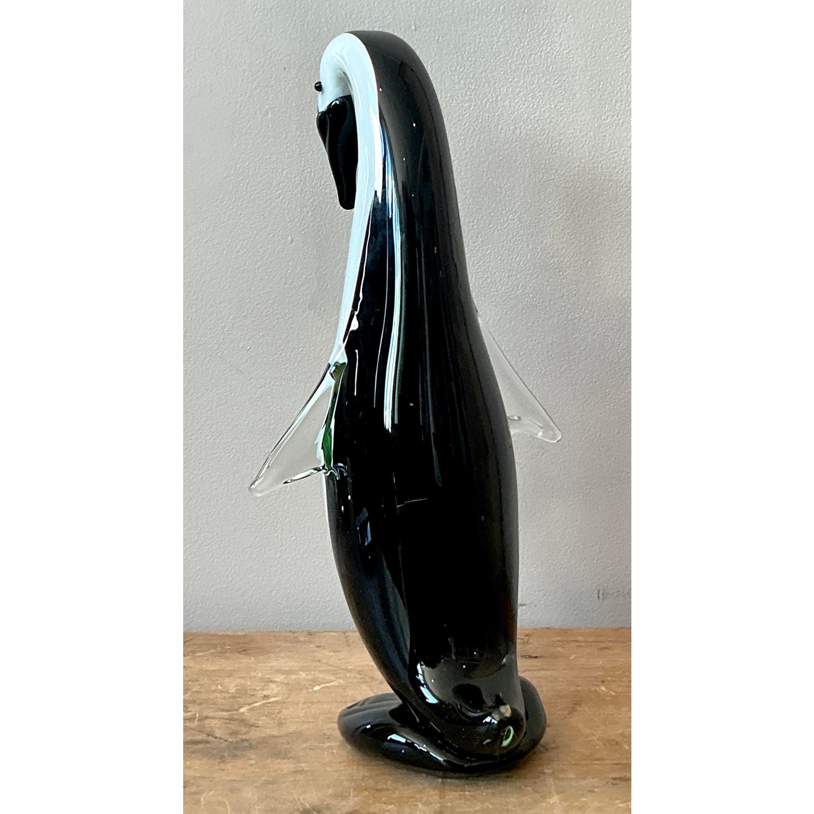 Vintage Italian Art Glass Penguin - Back view