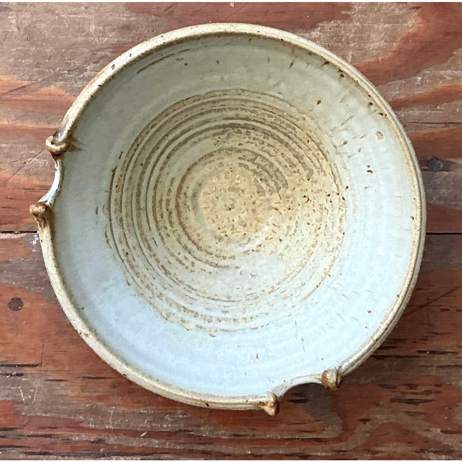 Vintage Boho Studio Pottery Bowl - Detail view