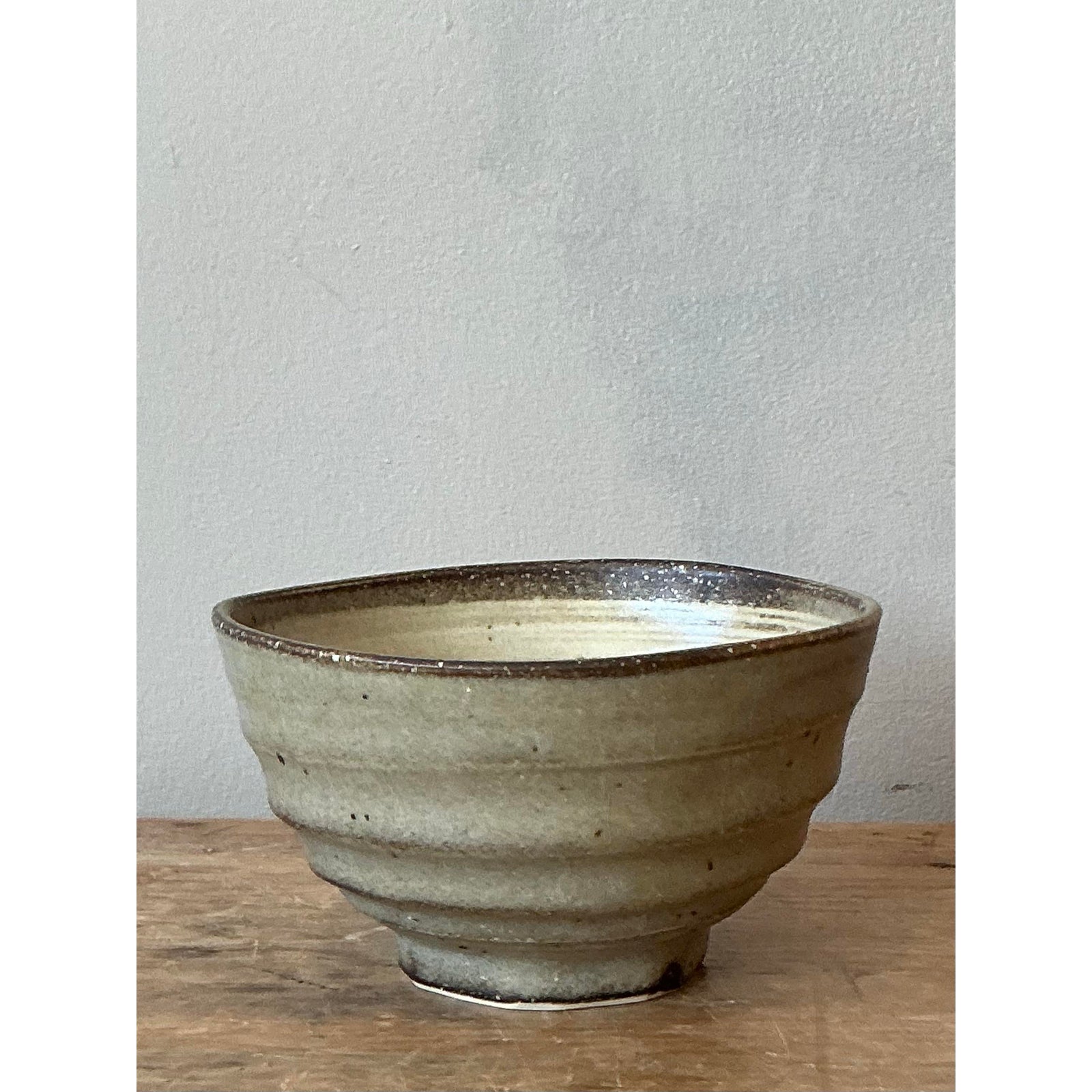 Vintage Boho Studio Pottery Bowl - Side view