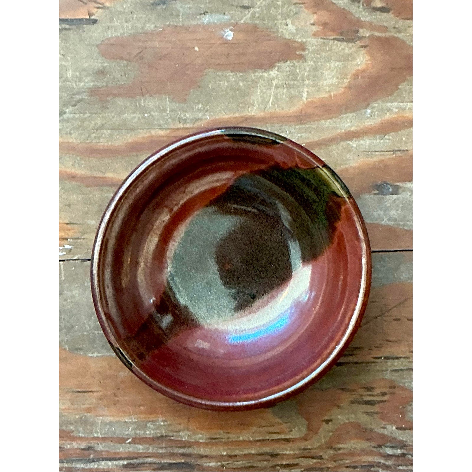 Vintage Boho Studio Pottery Bowl - Side view