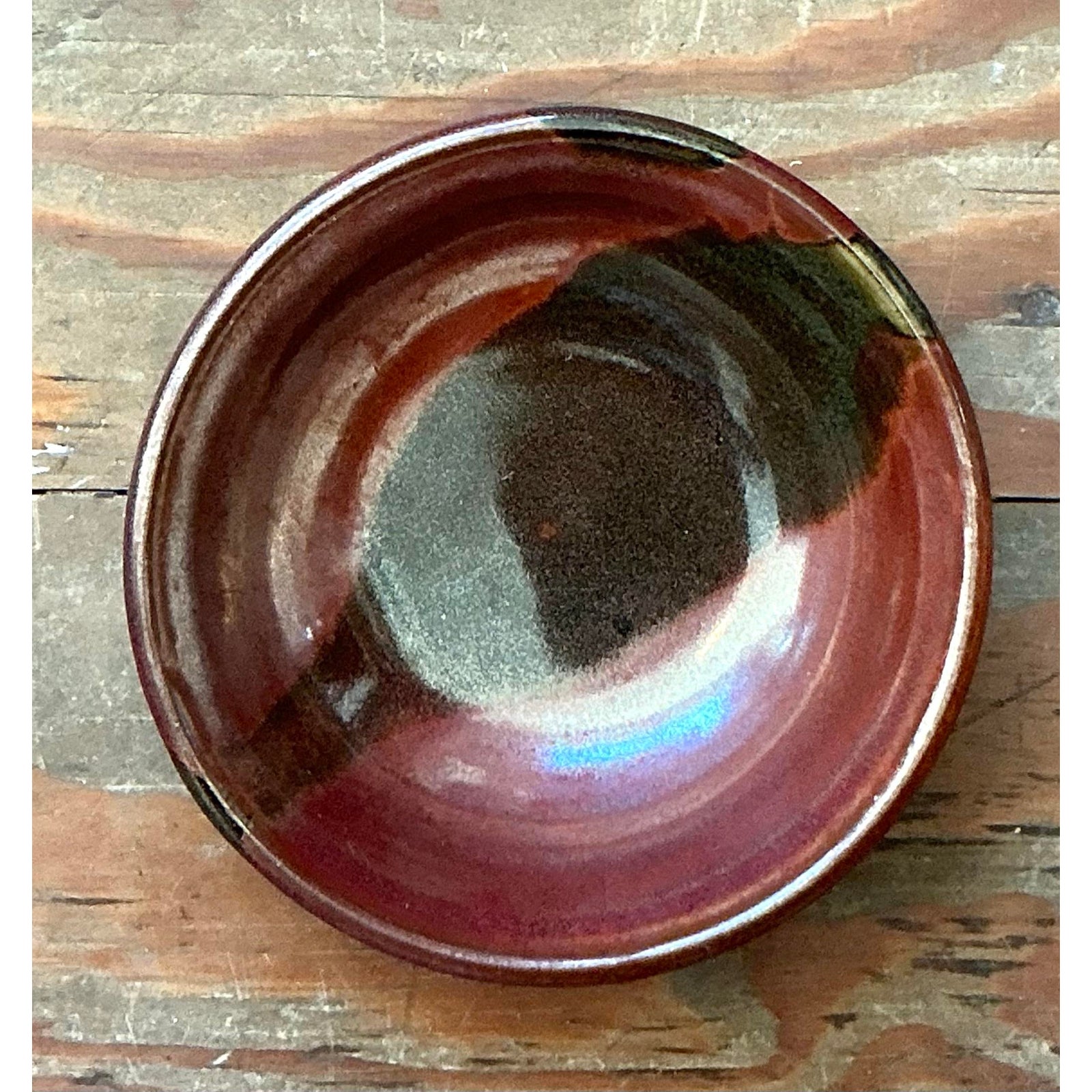 Vintage Boho Studio Pottery Bowl - Detail view