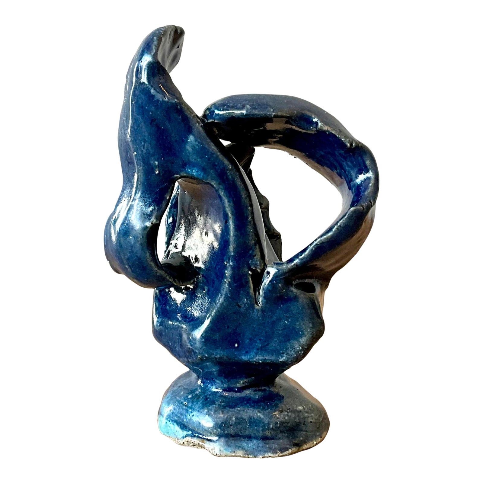 Vintage Boho Abstract Studio Pottery Sculpture