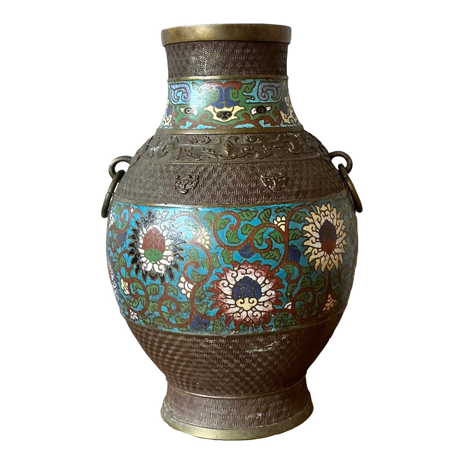 Vintage Asian Cloisonné Vase