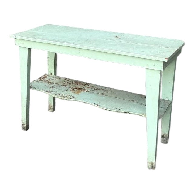 Vintage Boho Primitive Distressed Console Table