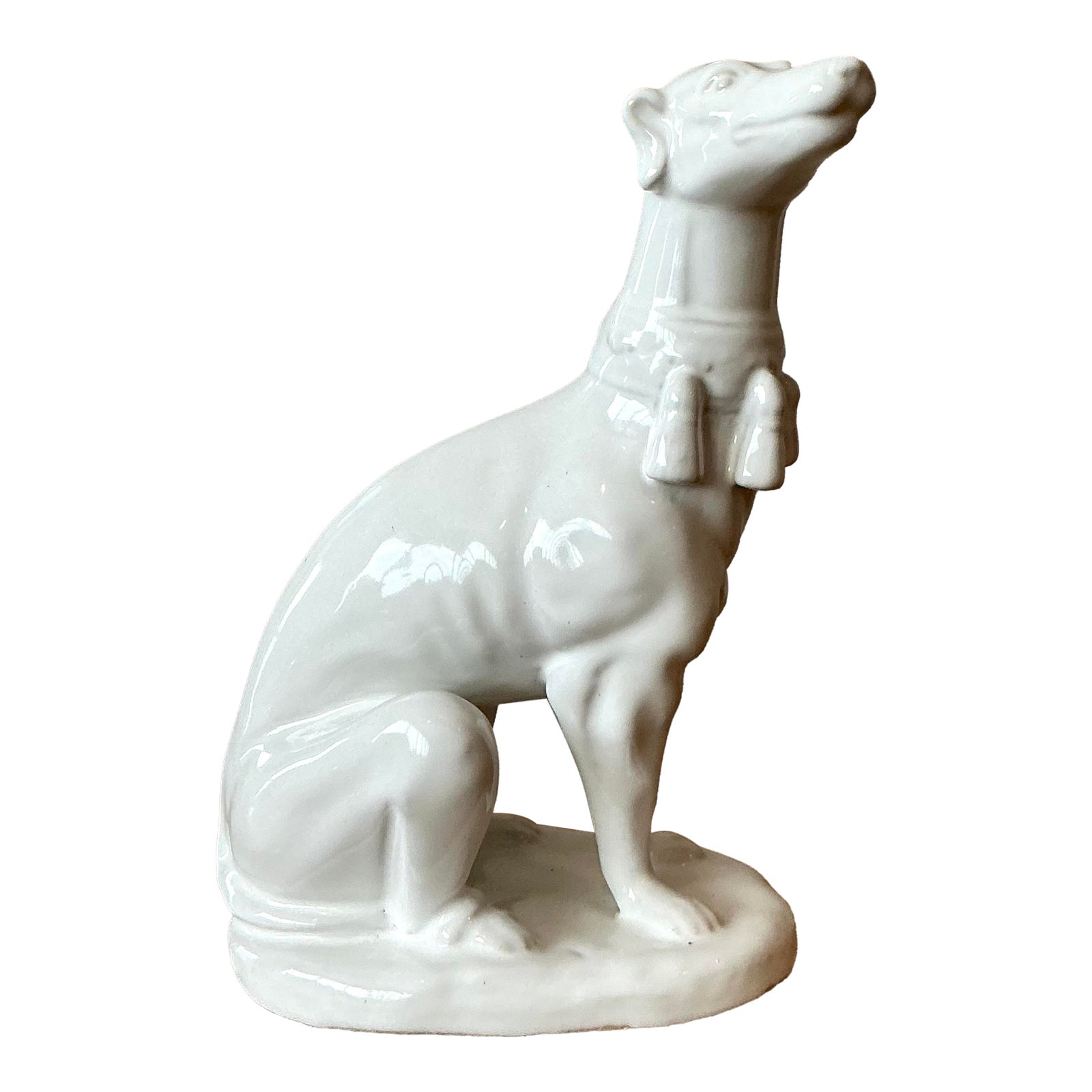 Vintage Regency Glazed Ceramic Dog
