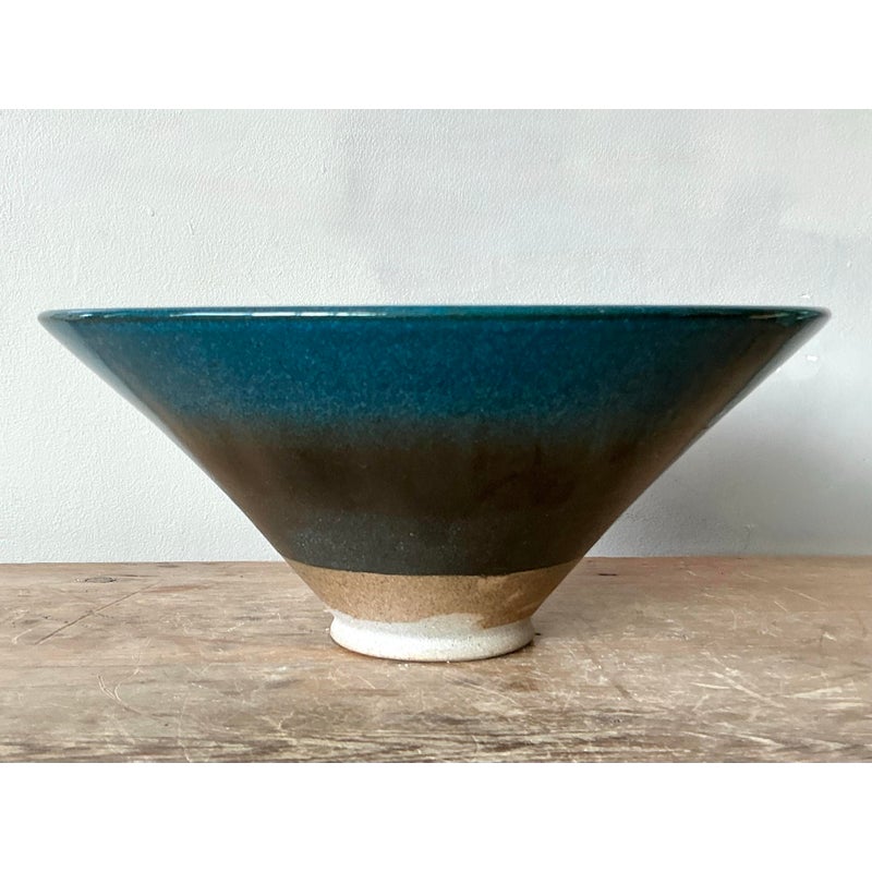 Vintage Boho Original Studio Pottery Bowl - Detail view
