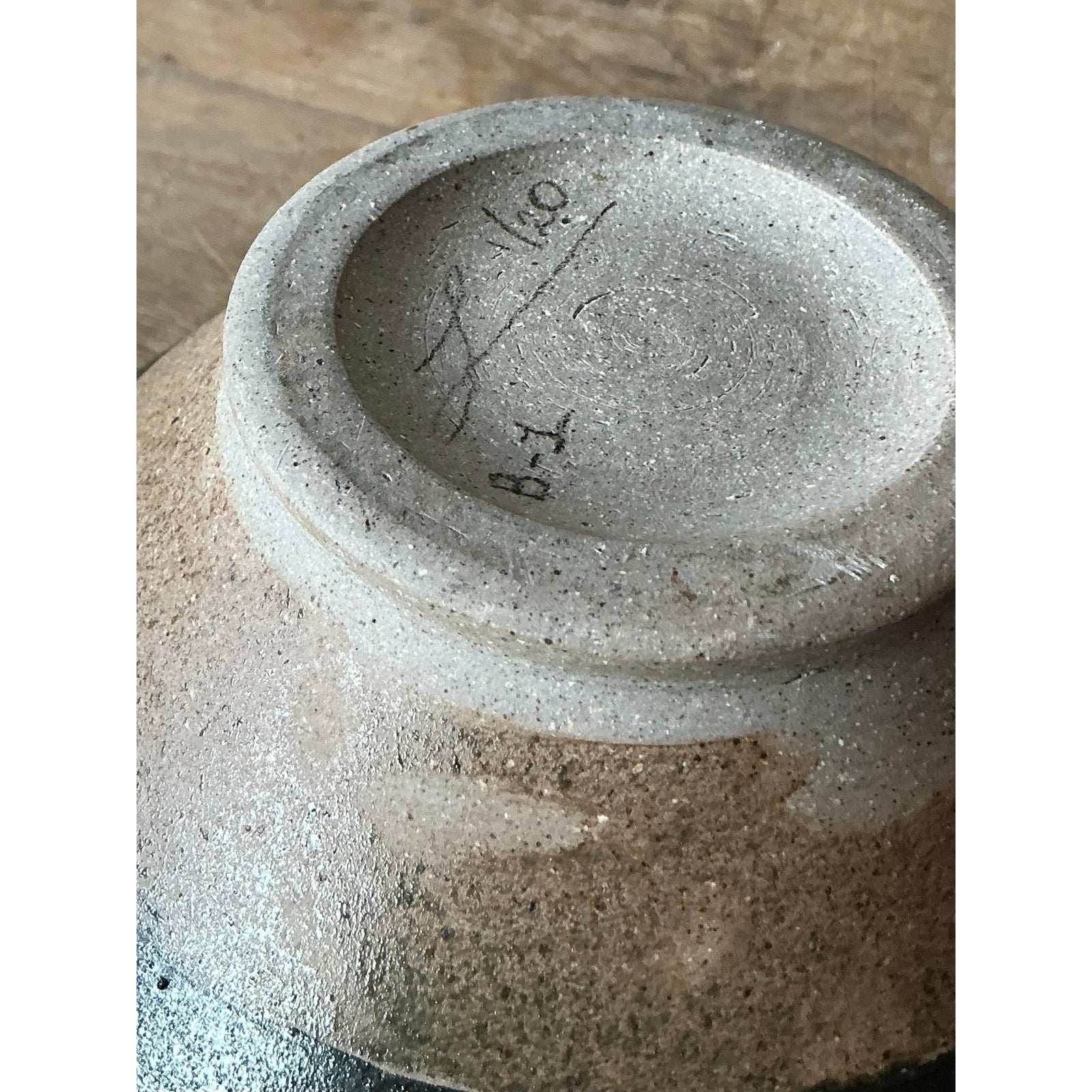 Vintage Boho Original Studio Pottery Bowl - Top view
