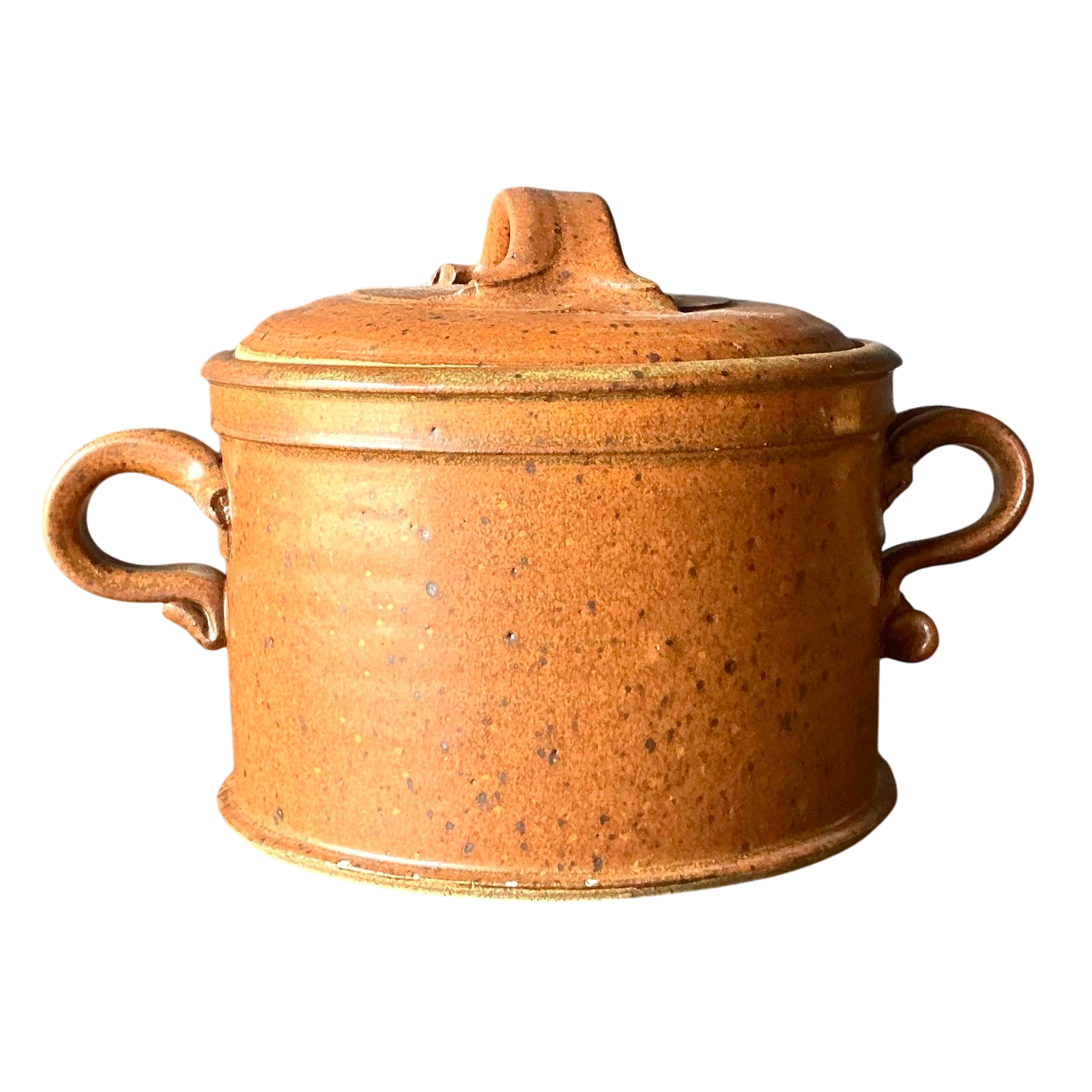 Vintage Boho Original Studio Pottery Lidded Bowl