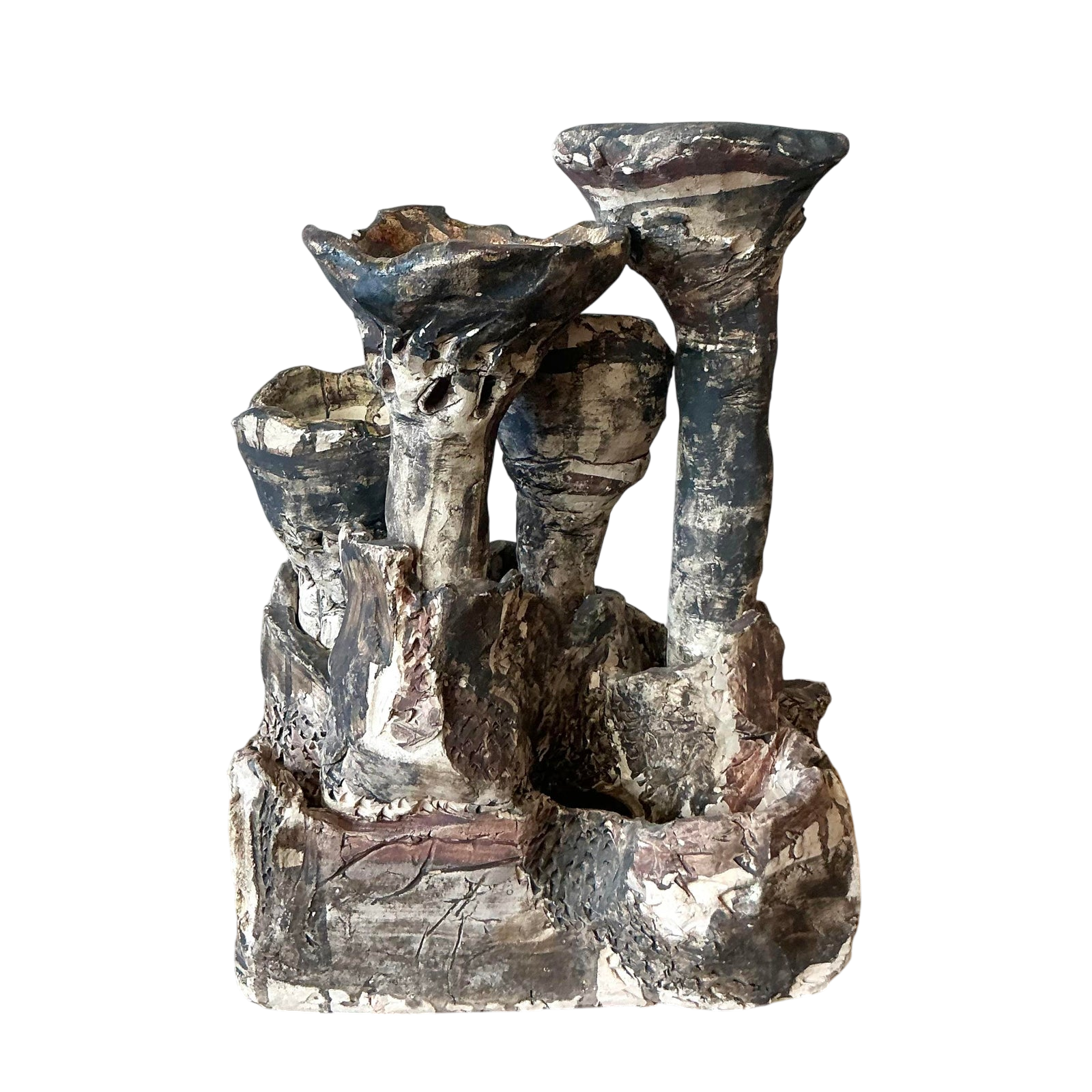 Vintage Boho Abstract Studio Pottery Vase