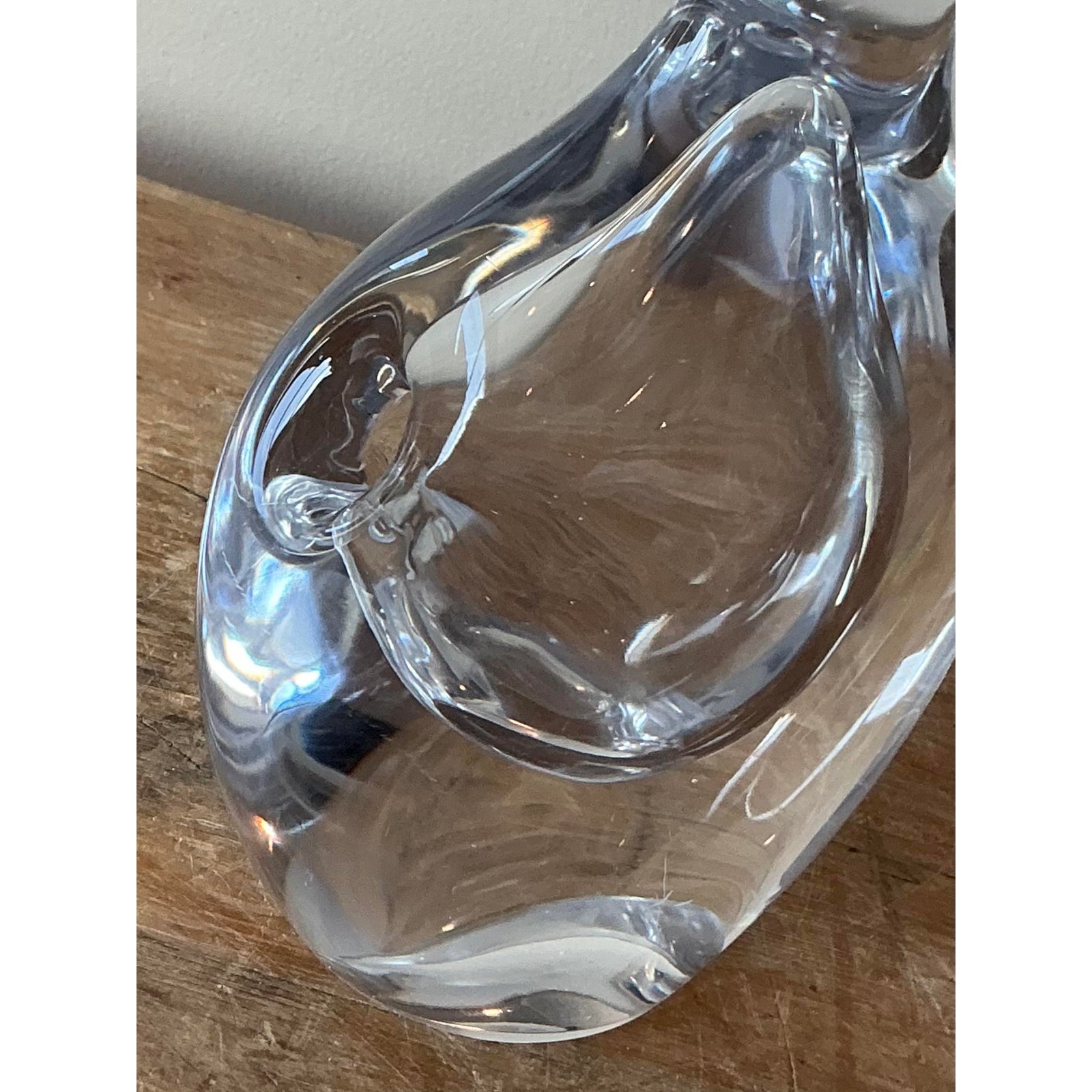 Vintage Boho Kosta Boda Biomorphic Bud Vase - Set of Two - Top view
