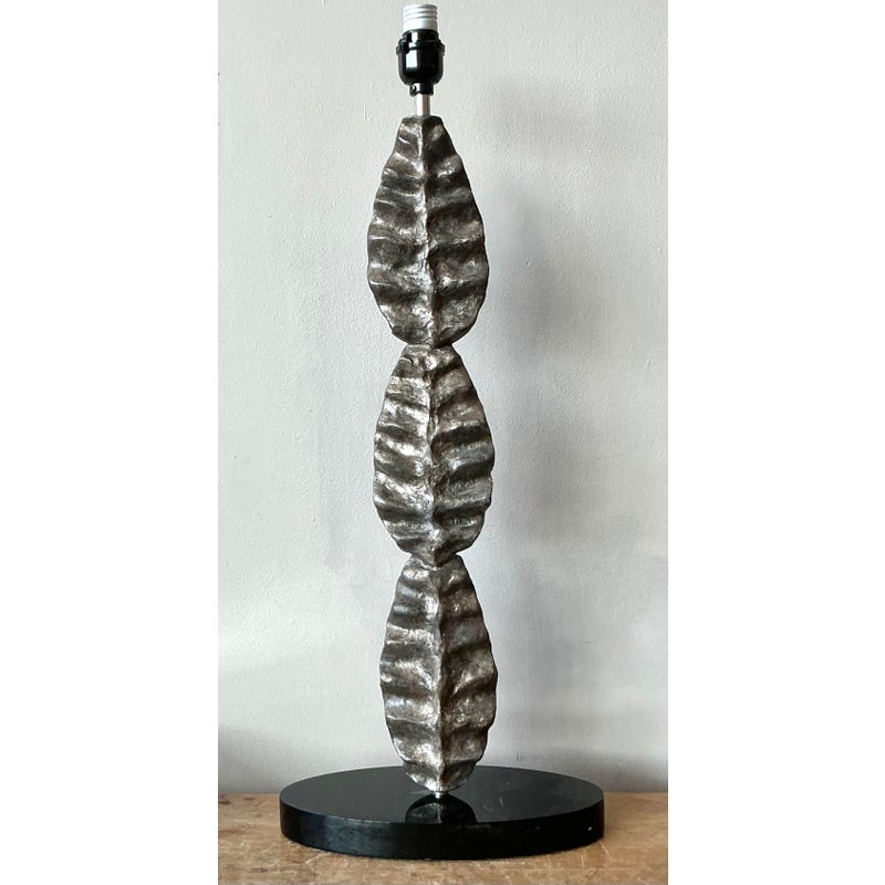 Vintage Boho Cast Leaves Lamp - Top view