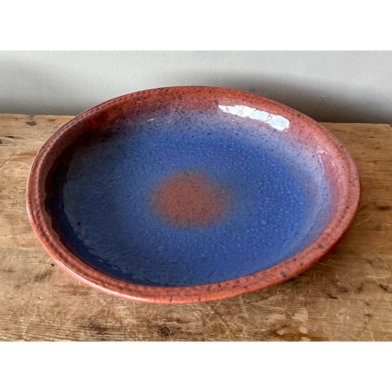 Vintage Boho Original Studio Pottery Bowl - Top view