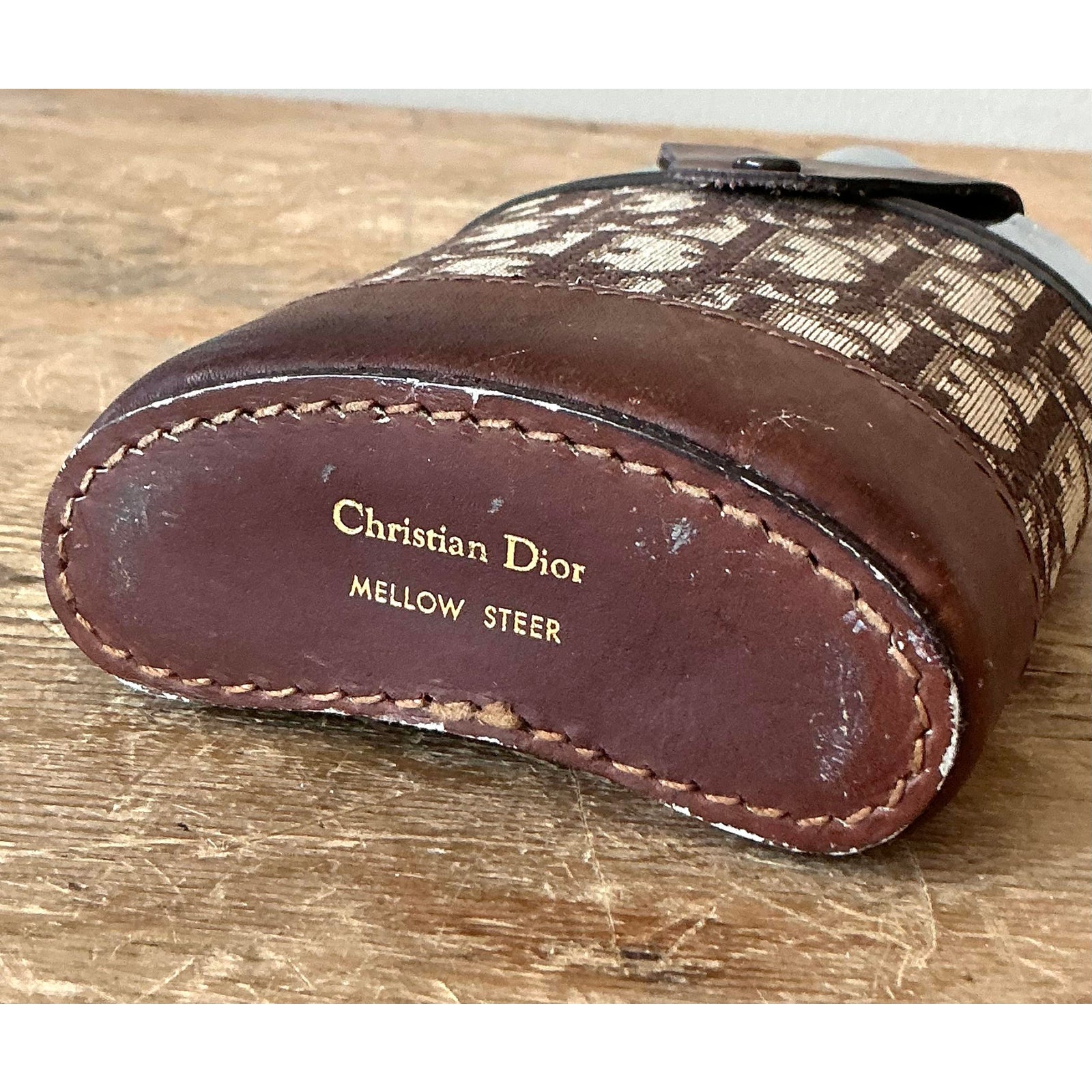 Vintage Boho 1970s Dior Hip Flask - Back view