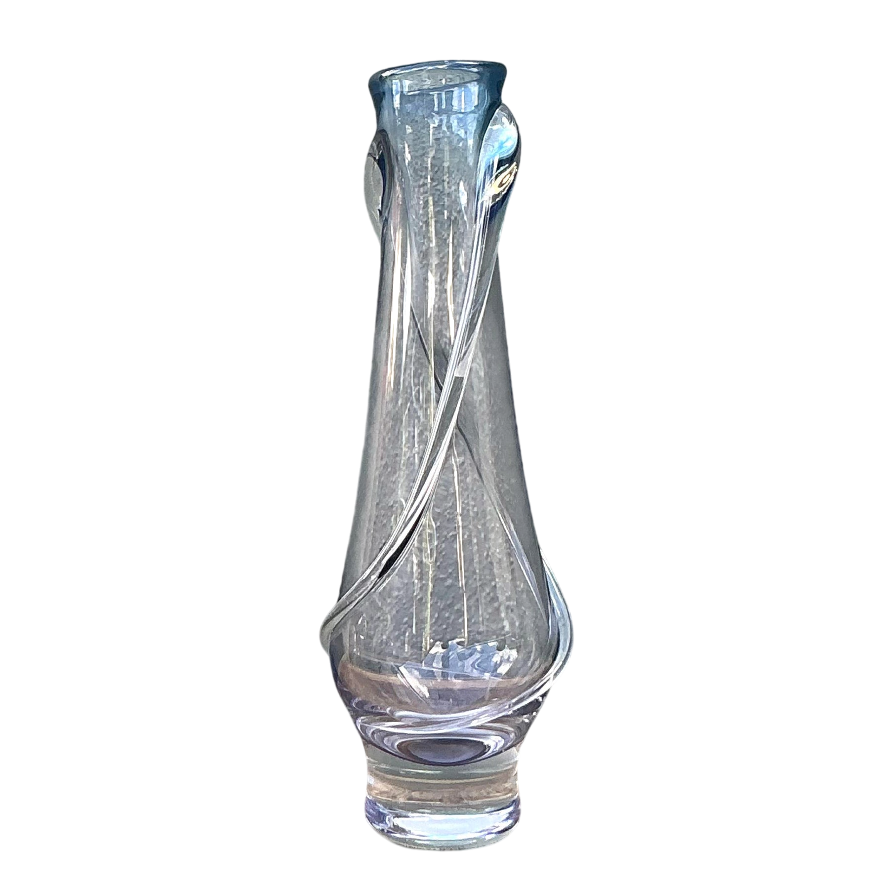Vintage Boho Blown Glass Bud Vase