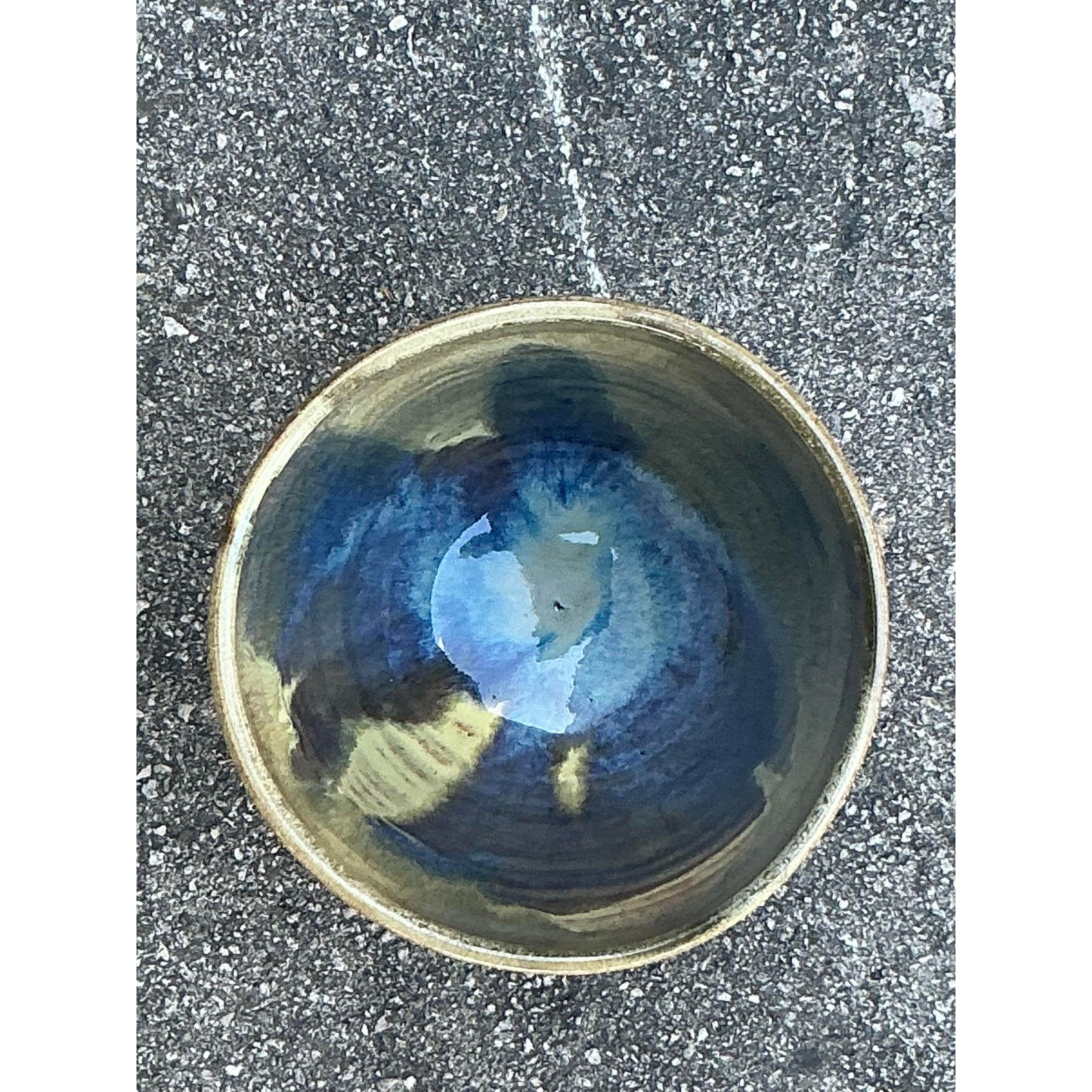 Vintage Boho Original Studio Pottery Bowl - Detail view