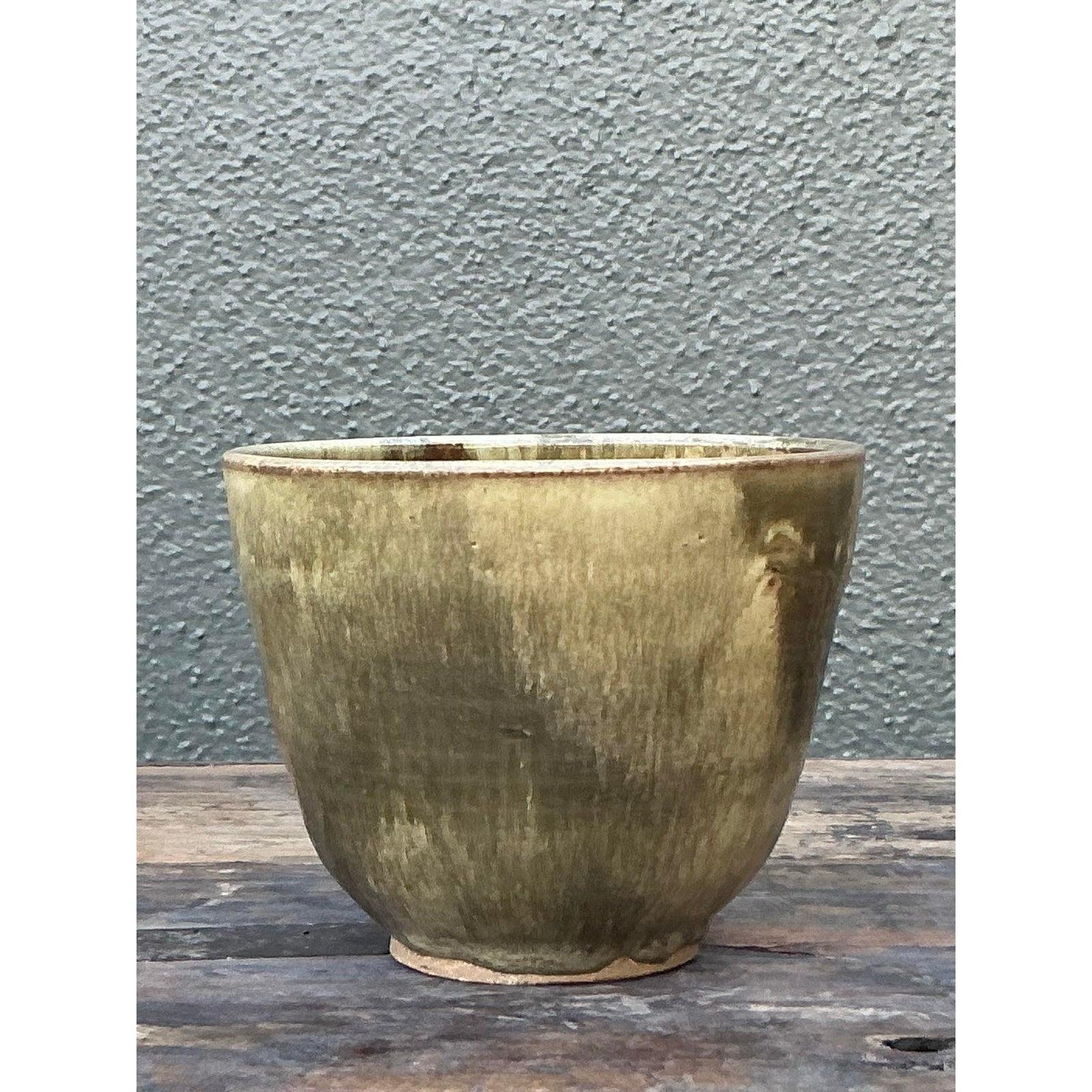 Vintage Boho Original Studio Pottery Bowl - Side view