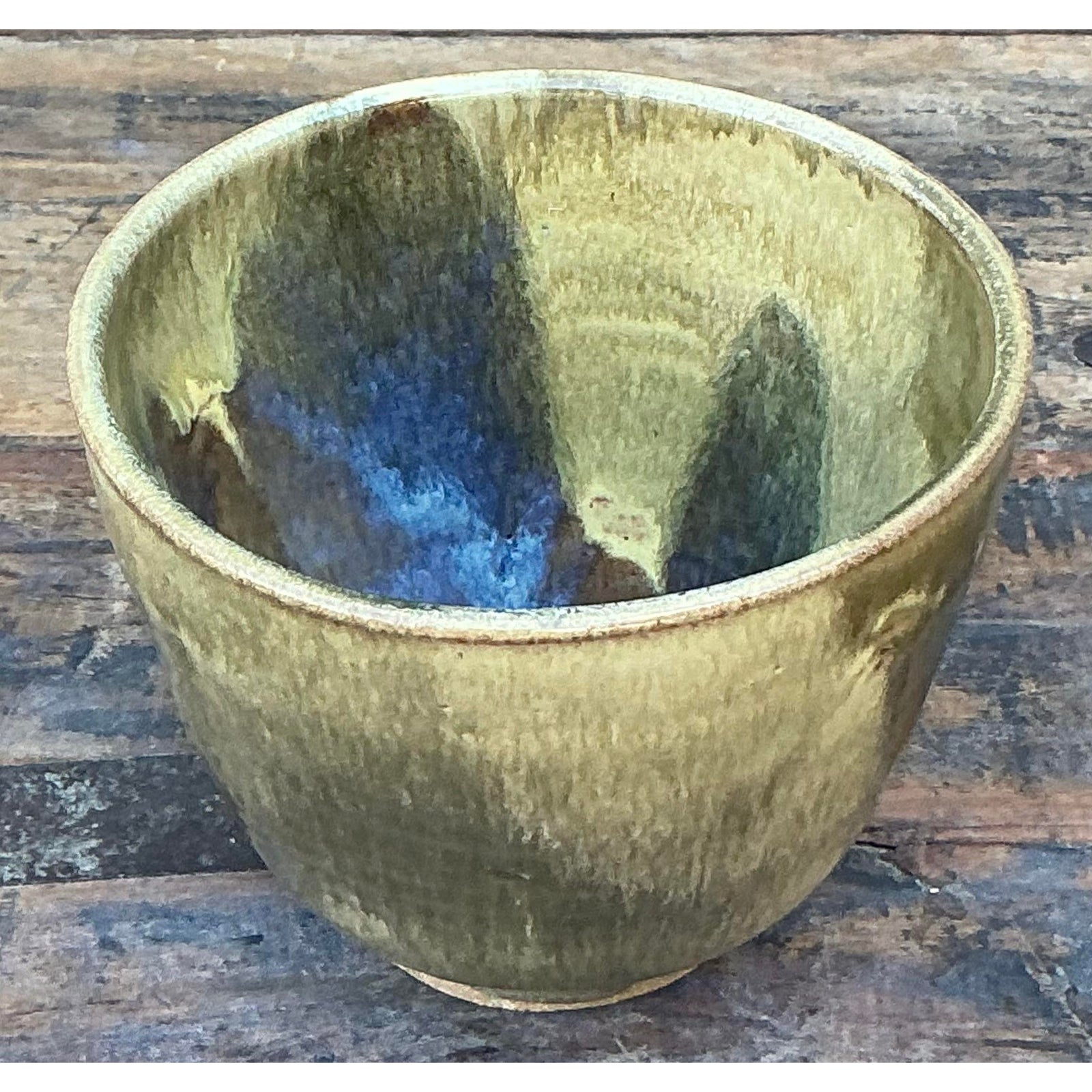 Vintage Boho Original Studio Pottery Bowl - Back view