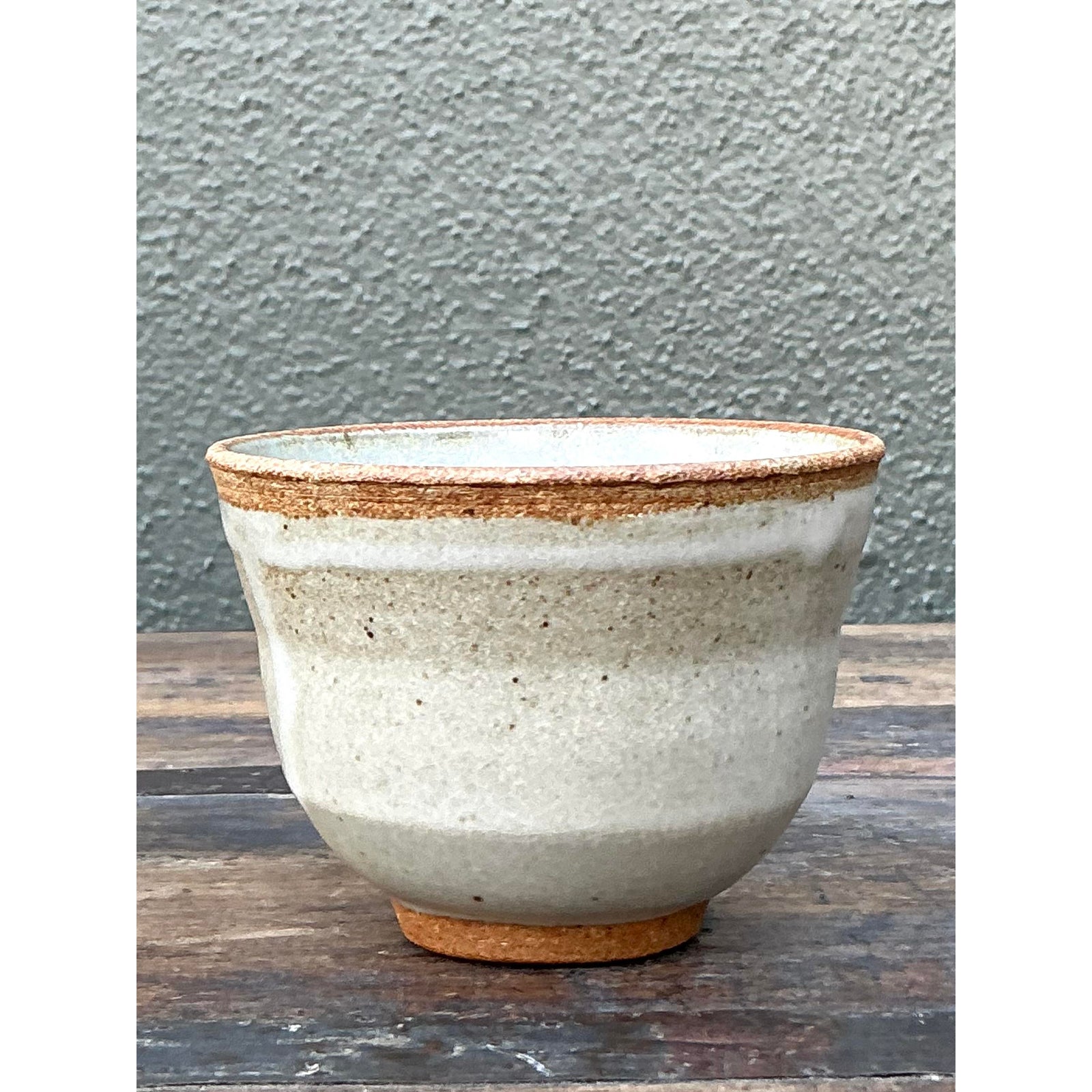 Vintage Boho Original Studio Pottery Small Vase - Detail view