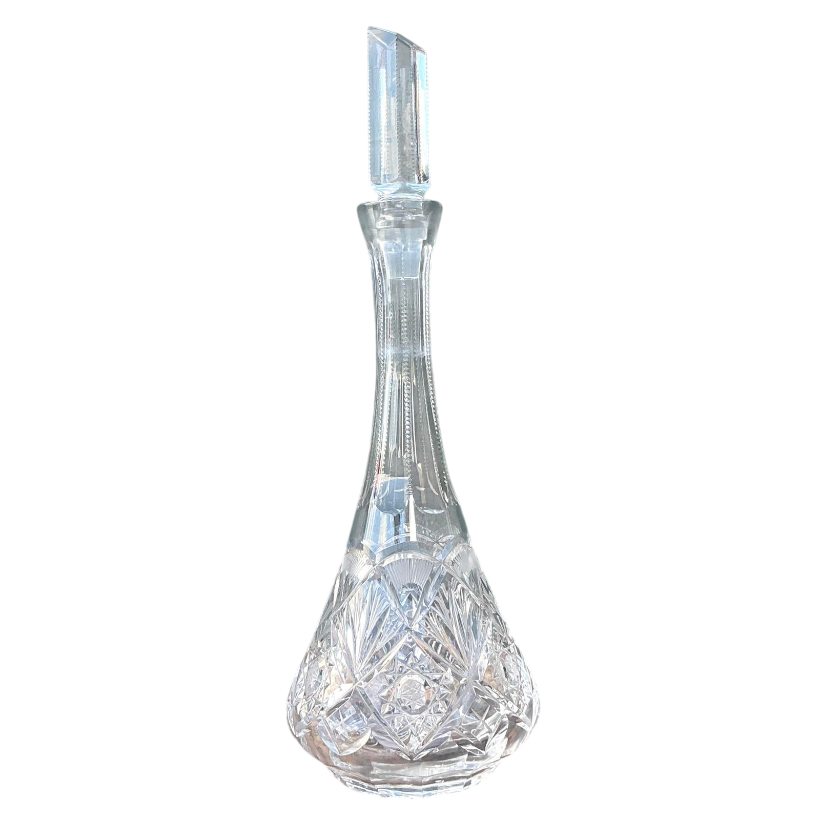 Vintage Regency Cut Glass Decanter