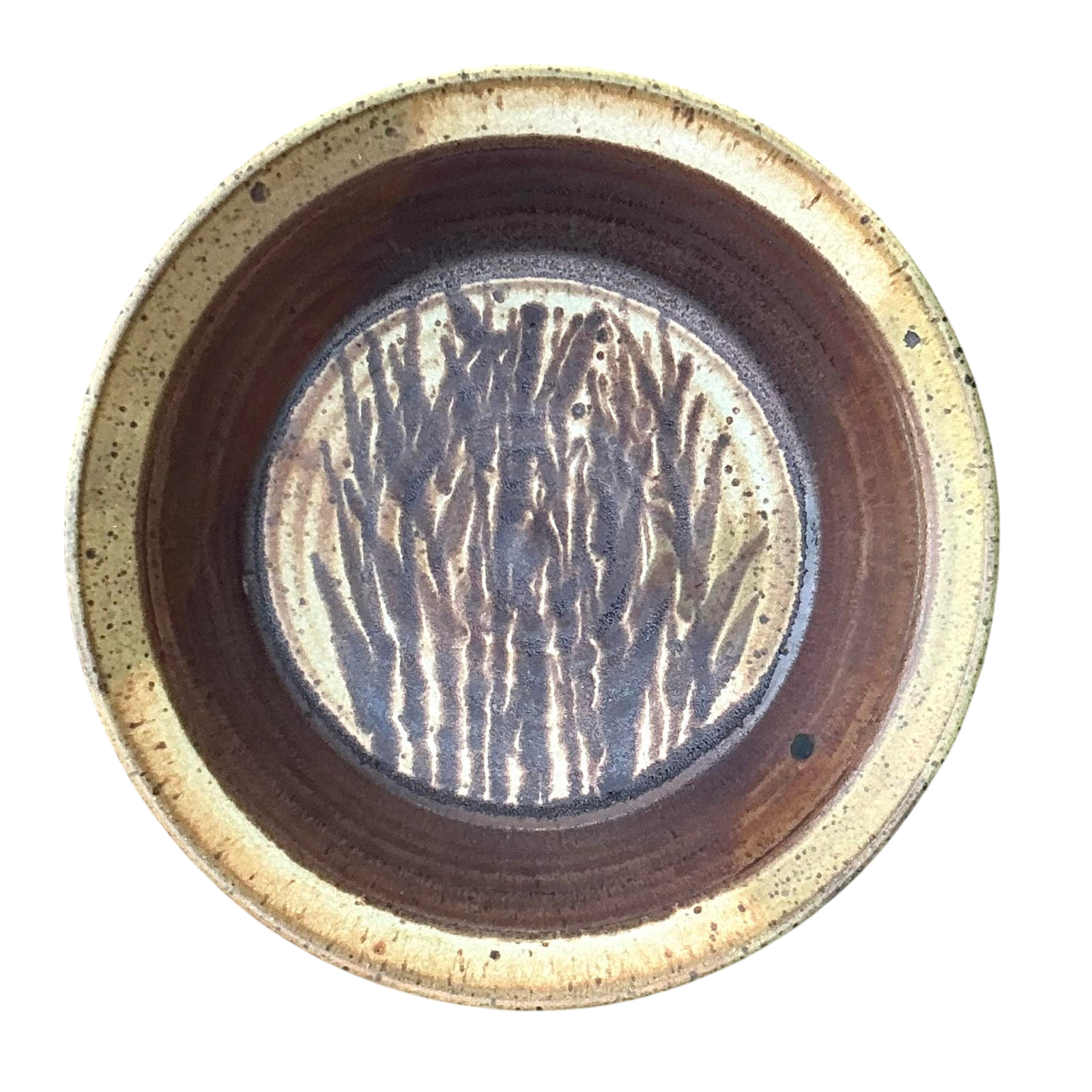 Vintage Boho Original Studio Pottery Wheat Bowl