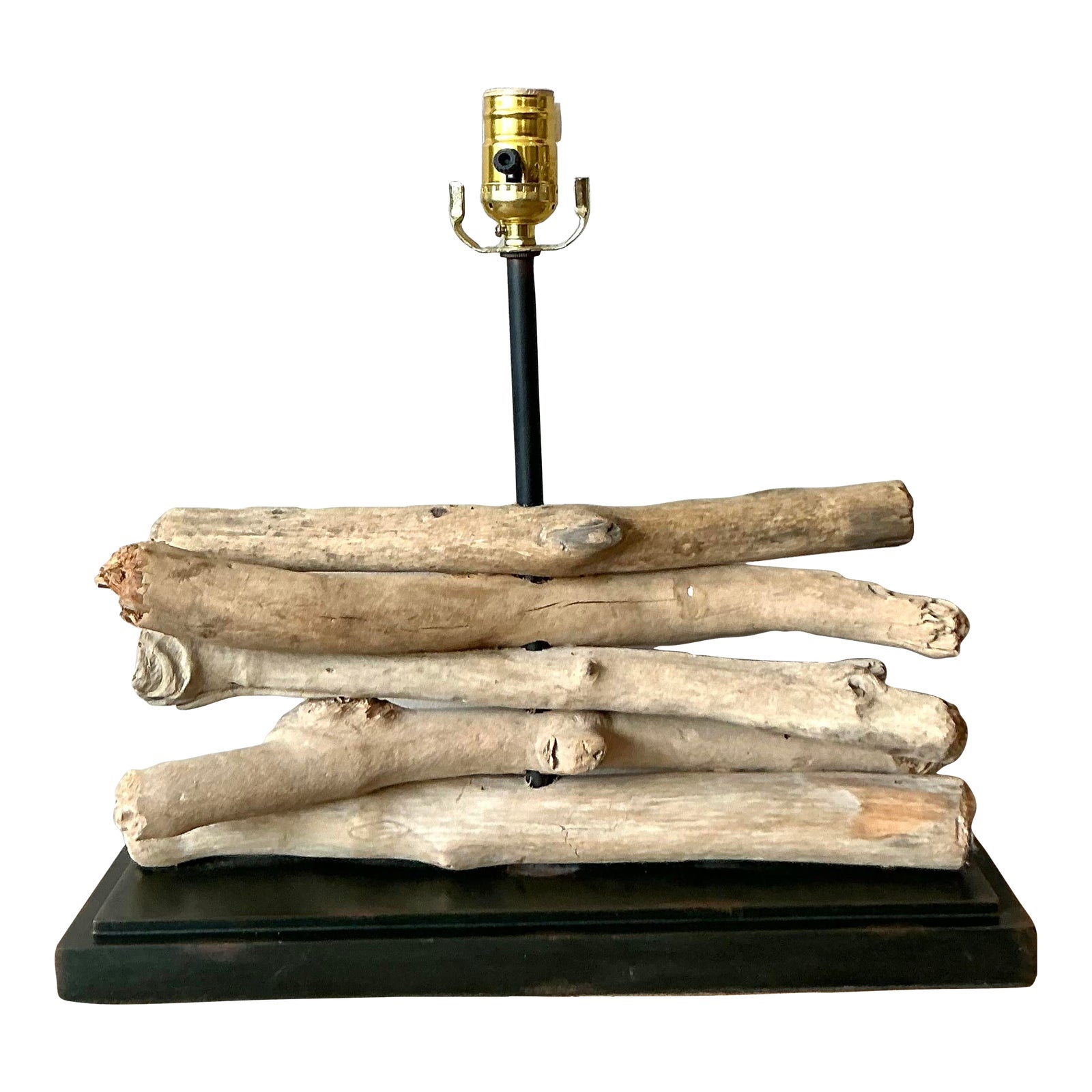 Vintage Boho Stacked Branch Lamp