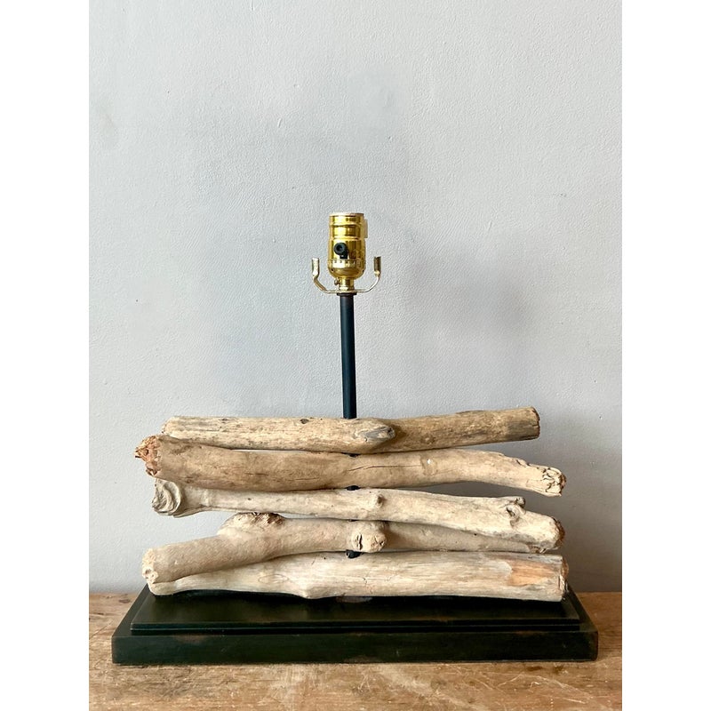 Vintage Boho Stacked Branch Lamp - Detail view