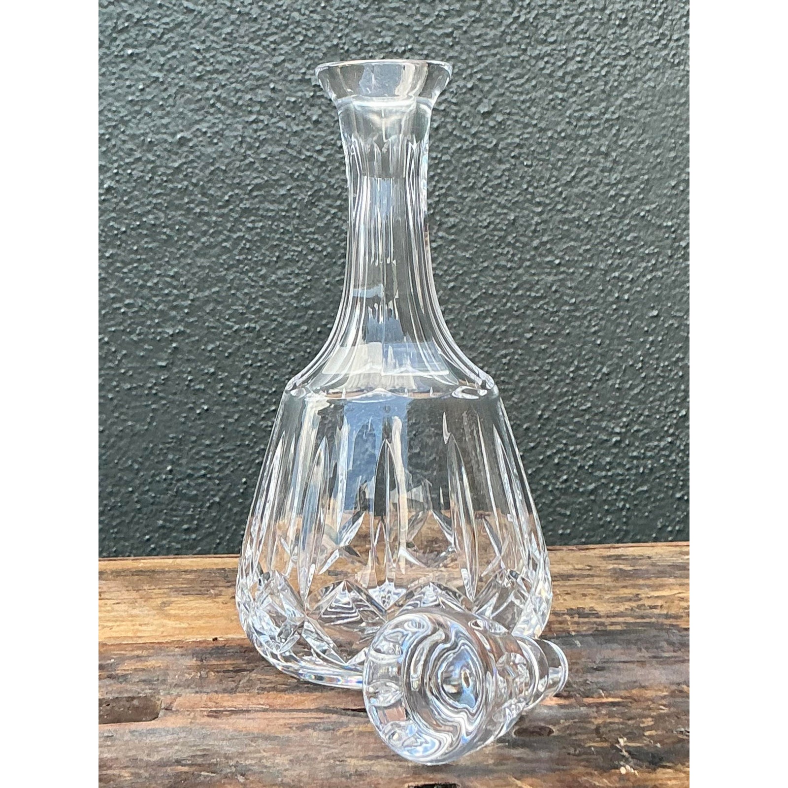 Vintage Regency Cut Glass Decanter - Detail view