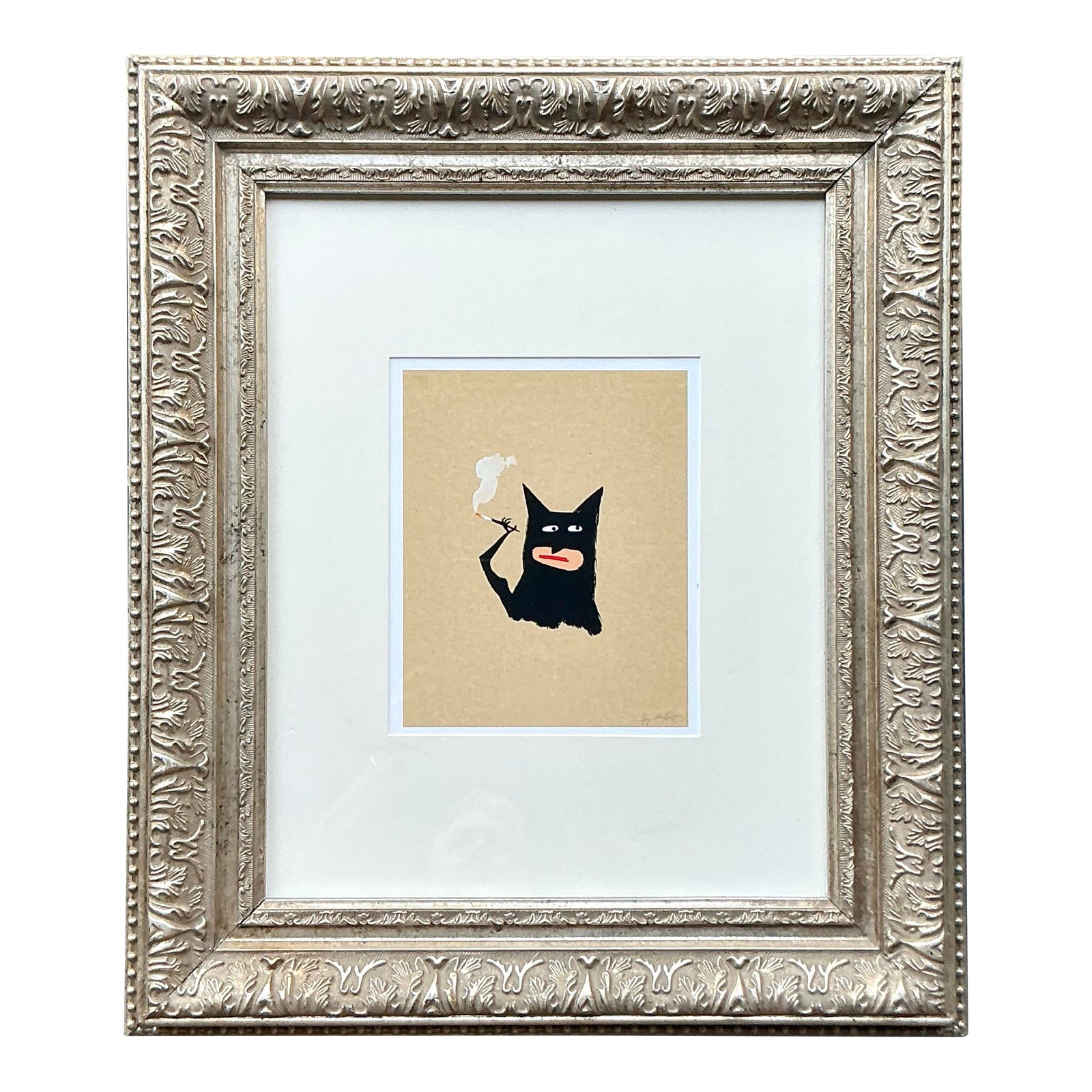 Vintage Boho Signed Masked Crusader Print