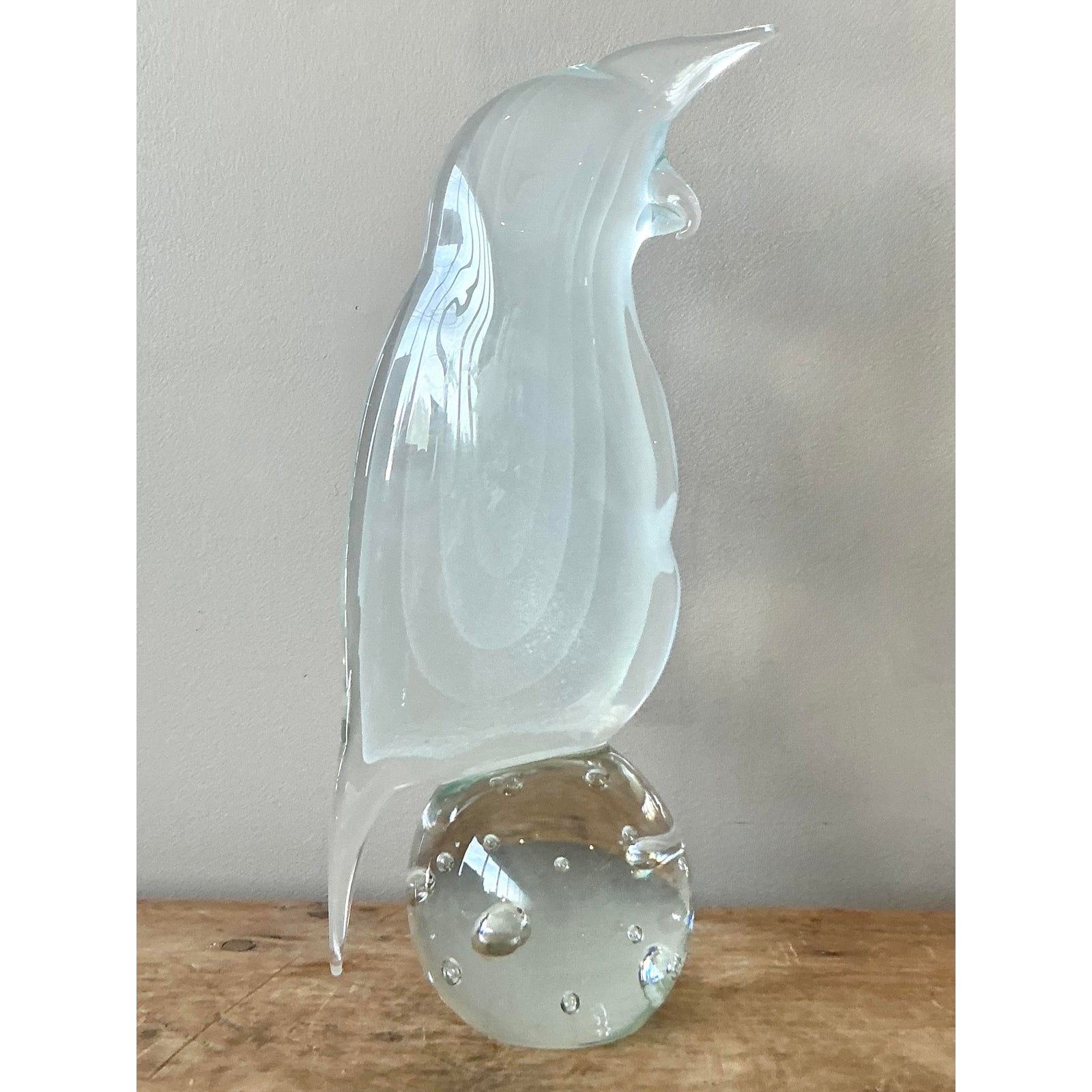 Vintage Boho Italian Murano Cockatoo - Side view