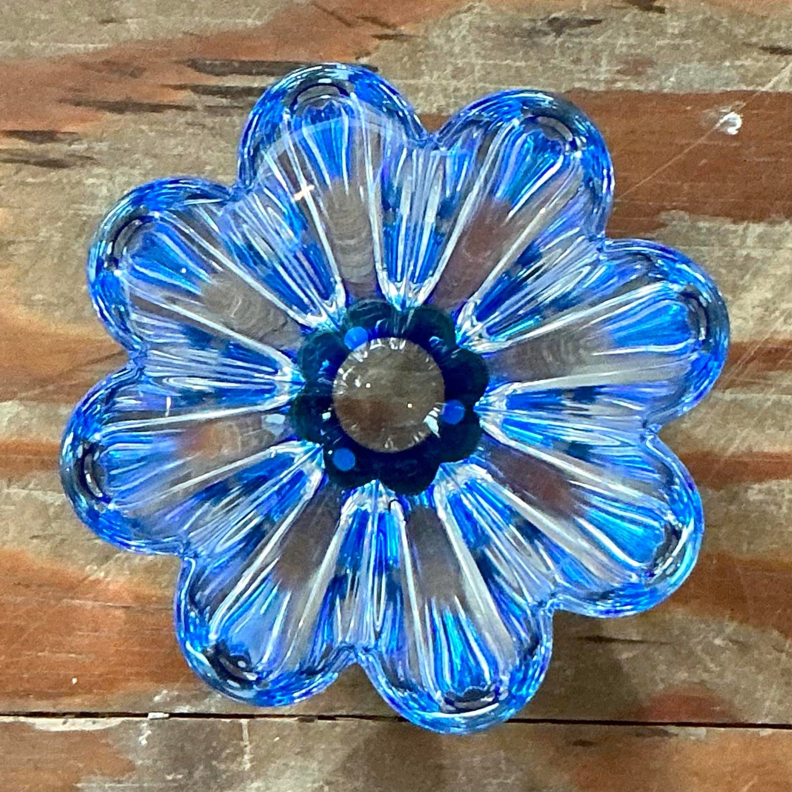 Vintage Boho Jan Johansson for Orrefors Crystal Bowl - Top view