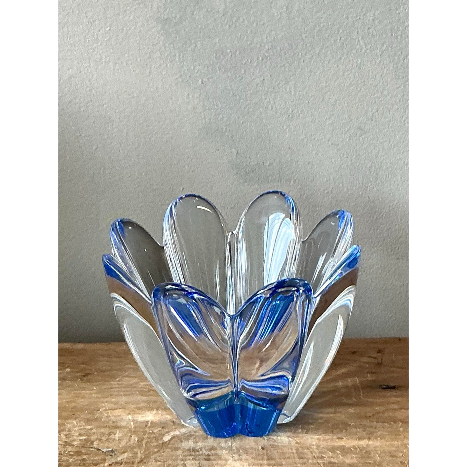 Vintage Boho Jan Johansson for Orrefors Crystal Bowl - Side view