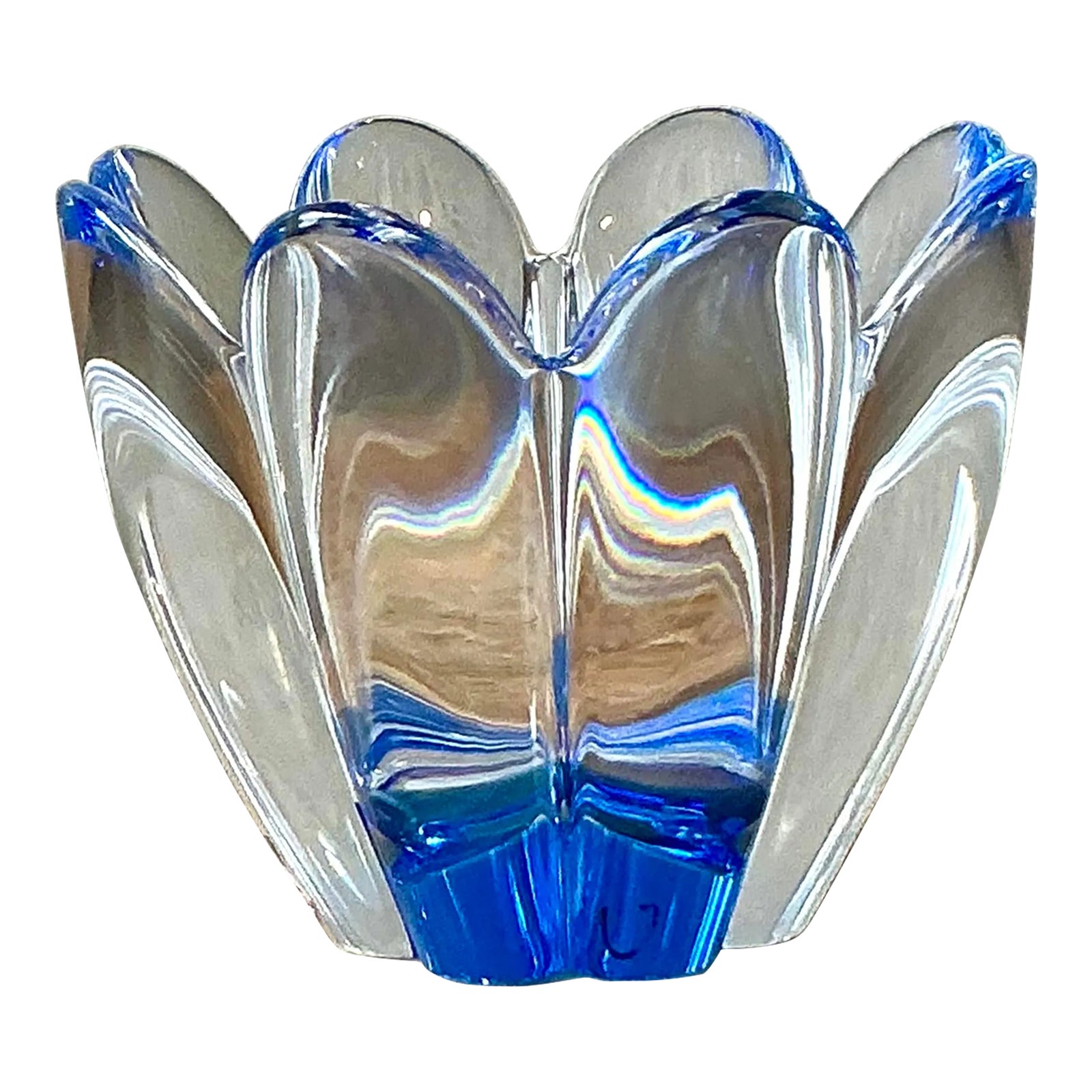 Vintage Boho Jan Johansson for Orrefors Crystal Bowl