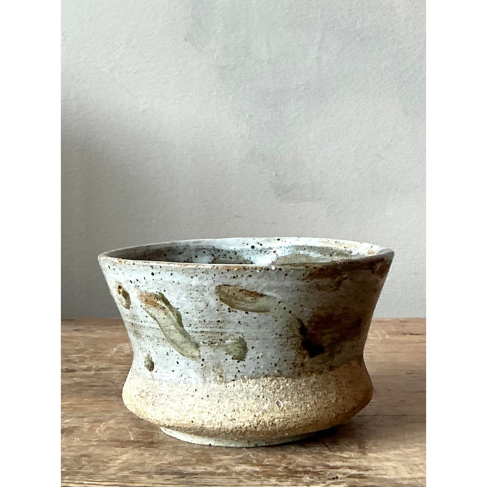 Vintage Boho Original Studio Pottery Bowl - Back view