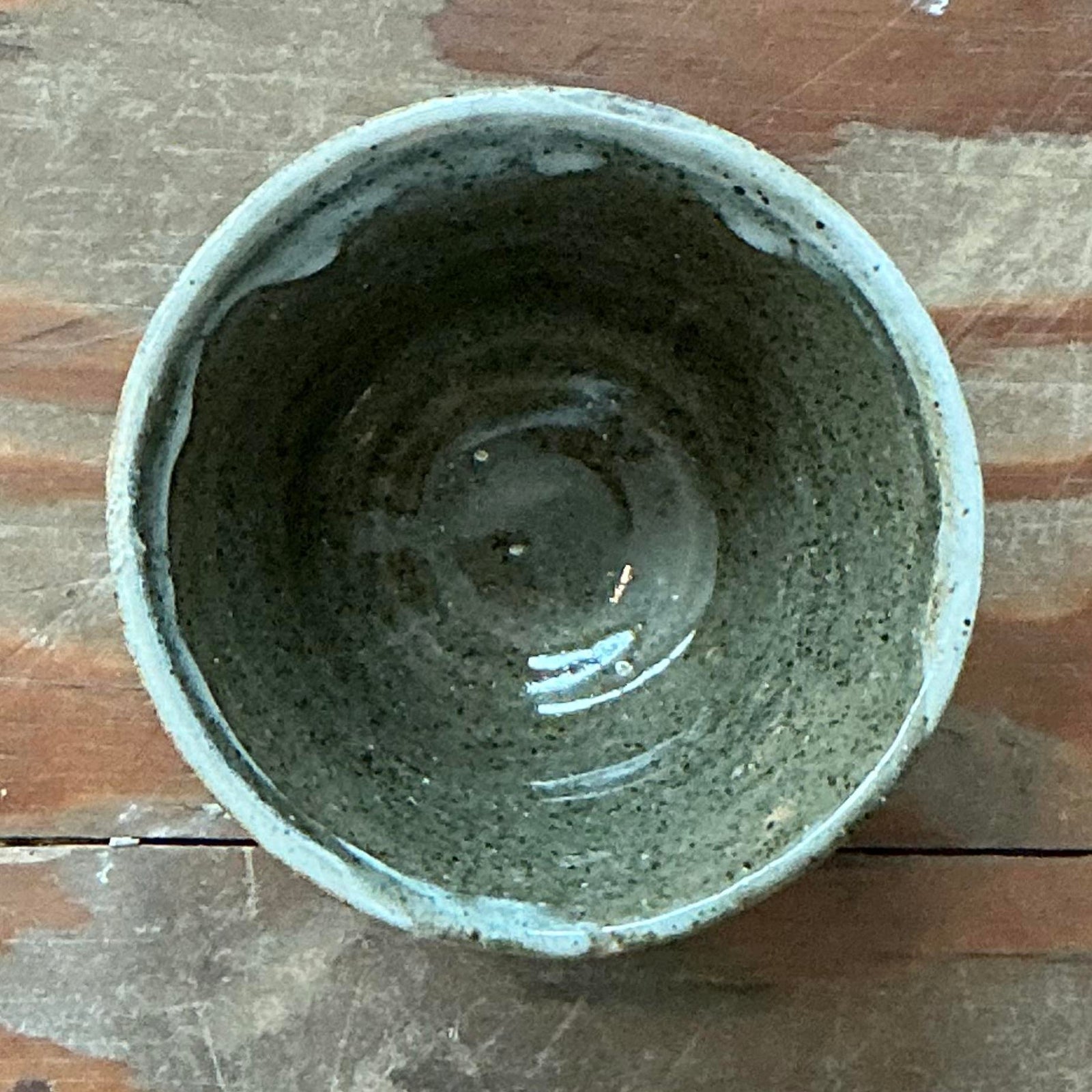 Vintage Boho Original Studio Pottery Bowl - Top view