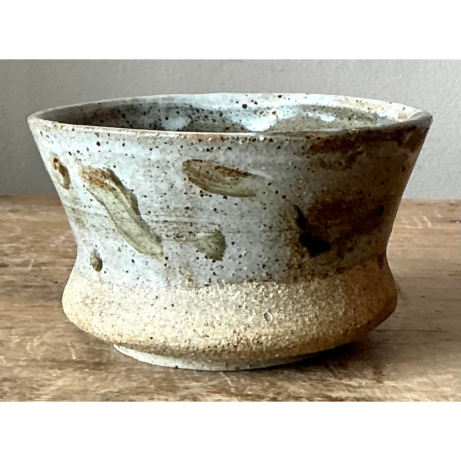 Vintage Boho Original Studio Pottery Bowl - Detail view