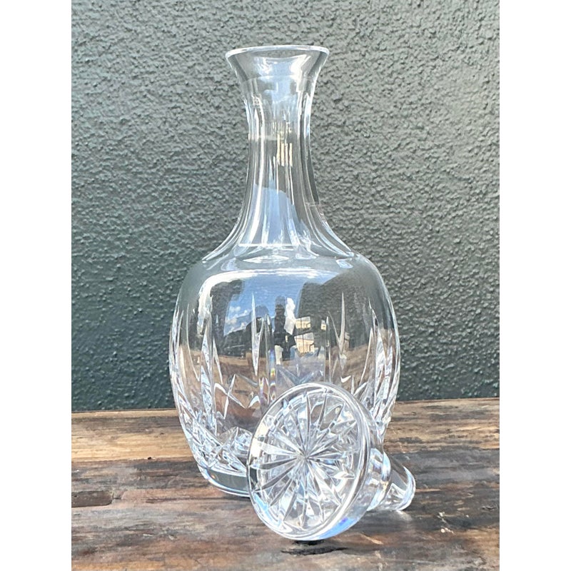 Vintage Regency Cut Glass Decanter - Back view