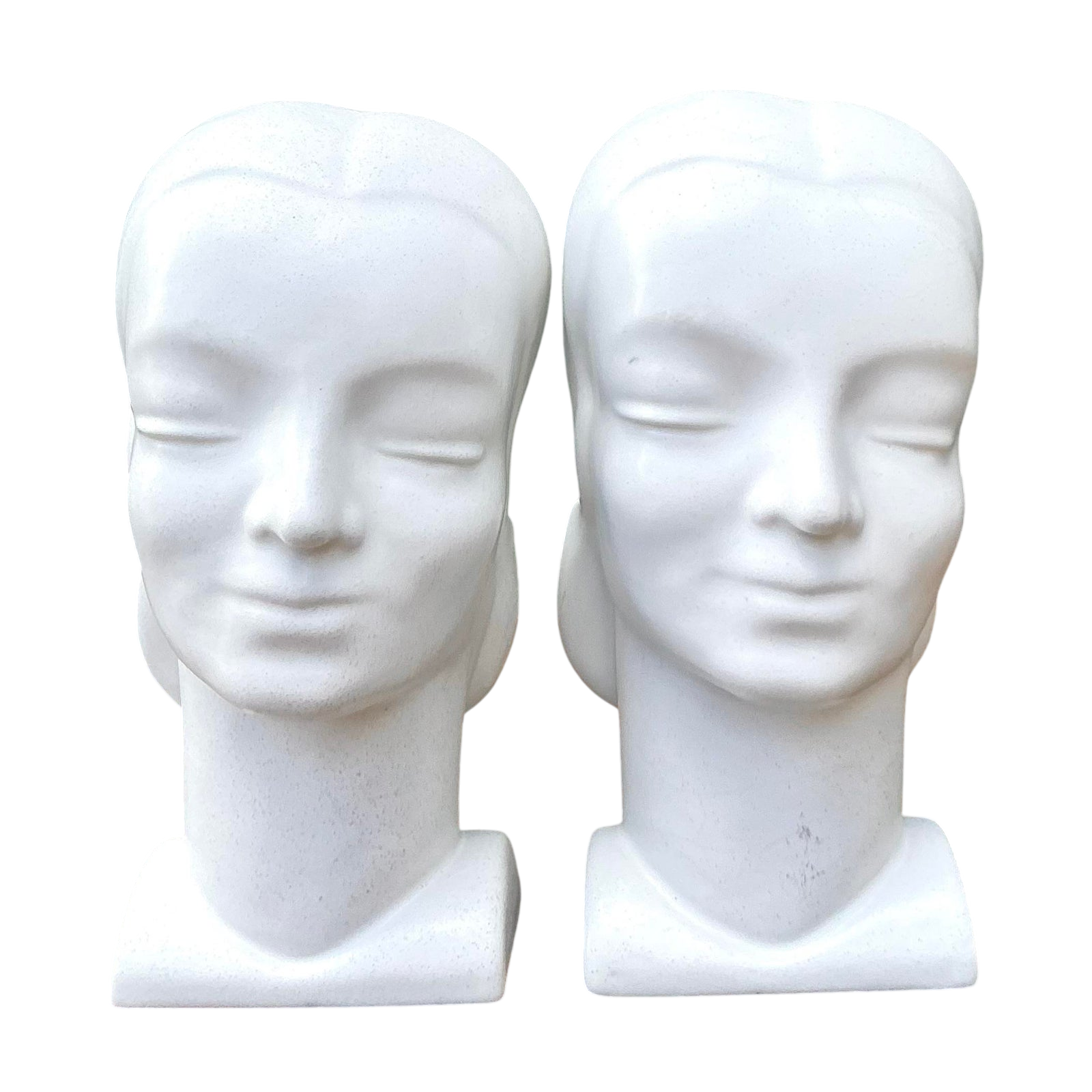 Vintage MCM Glazed Ceramic Wall Pockets. - Set of 2