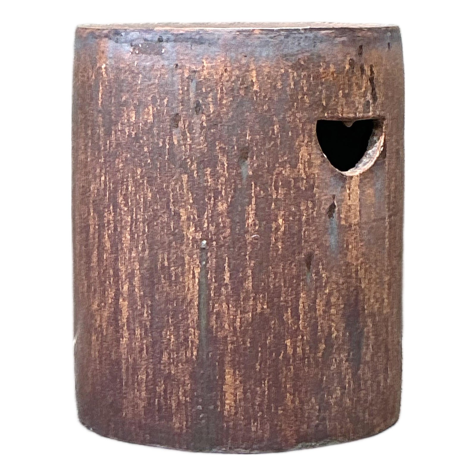 Vintage Boho Matte Glaze Low Stool