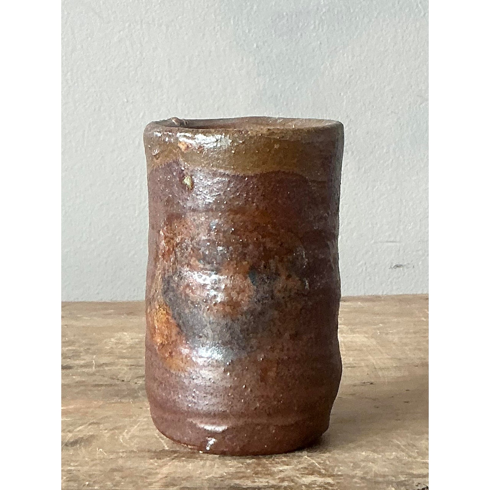 Vintage Boho Studio Pottery Vase - Detail view