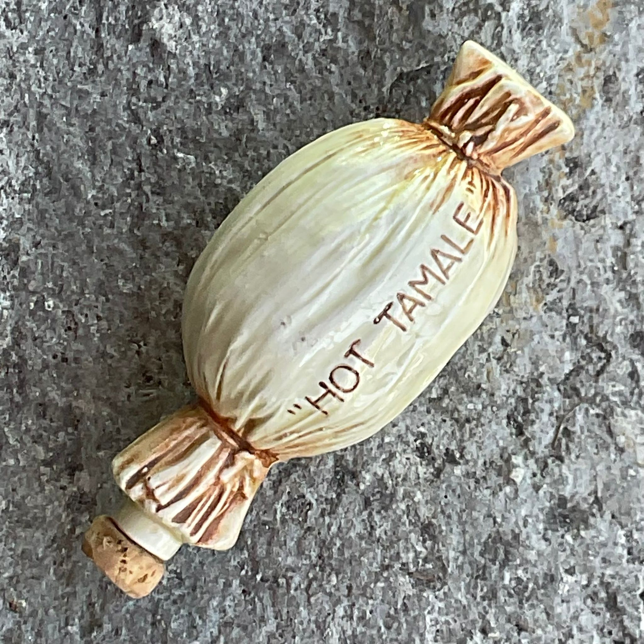 Vintage Boho Hot Tamale Flask - Top view