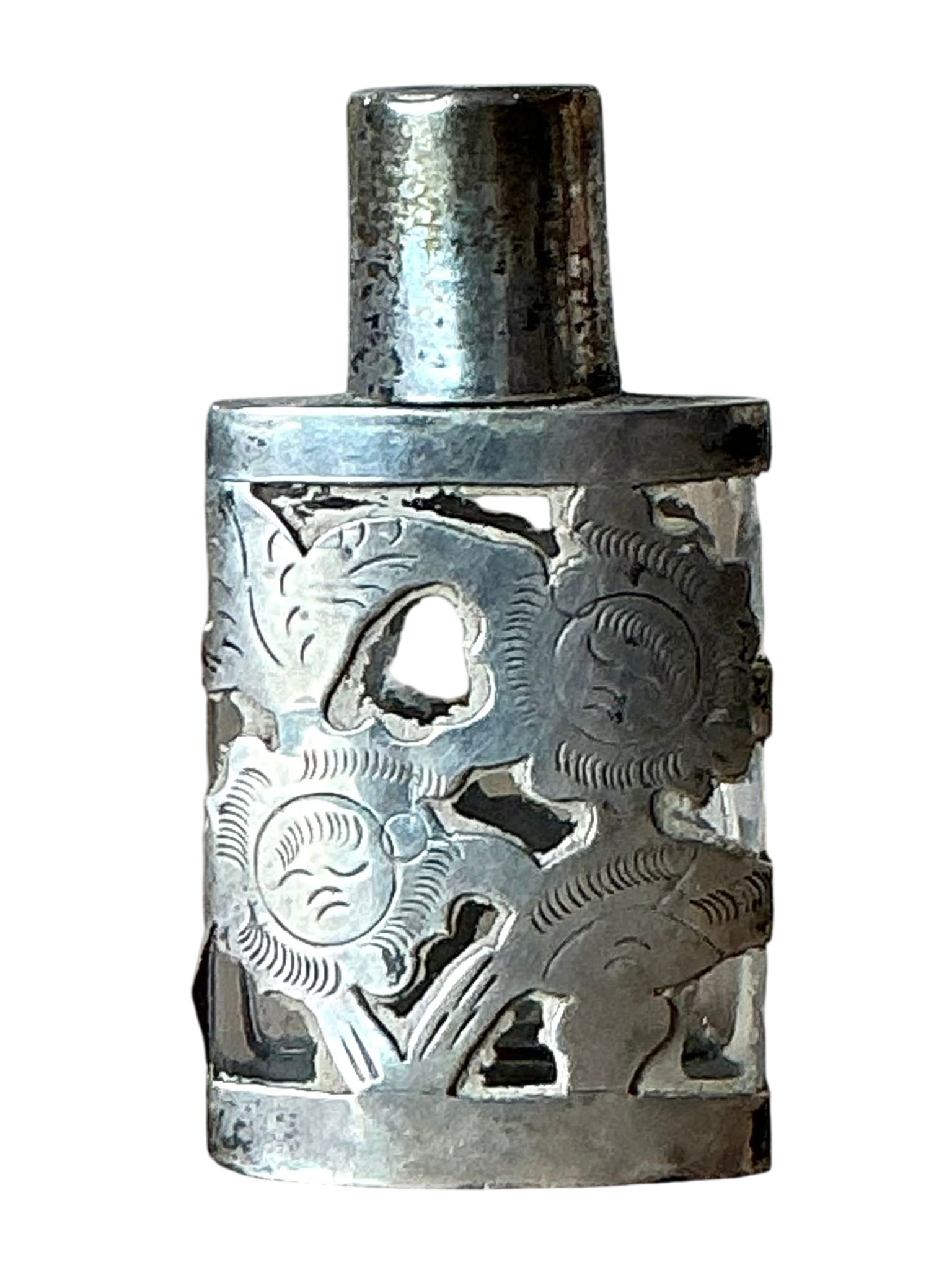 Vintage Boho Sterling Silver Perfume Bottle