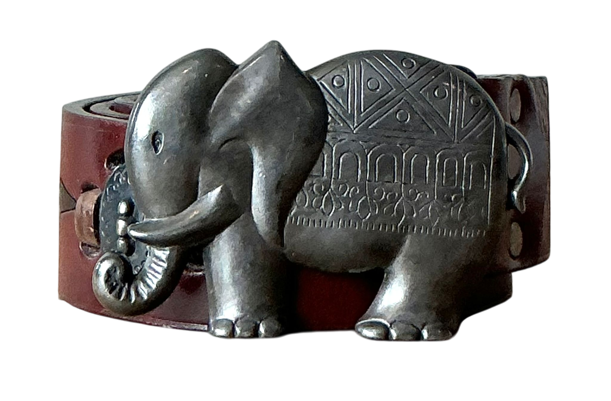 Vintage Boho Elephant Buckle Belt