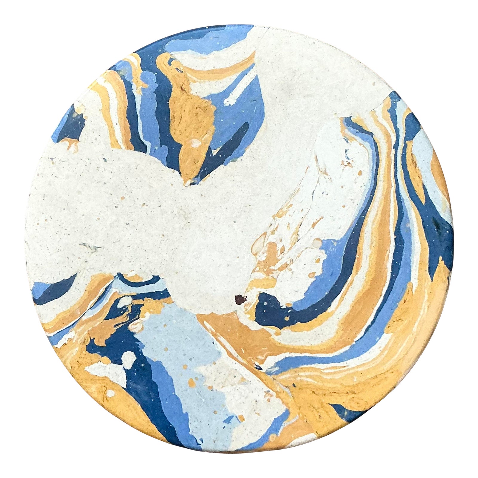 Boho Artisan Pigmented Plaster Scagliola Plinth